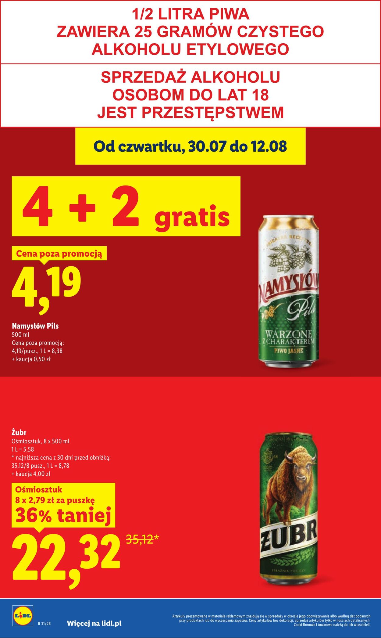Gazetka Lidl 30.07.2026 - 01.08.2026