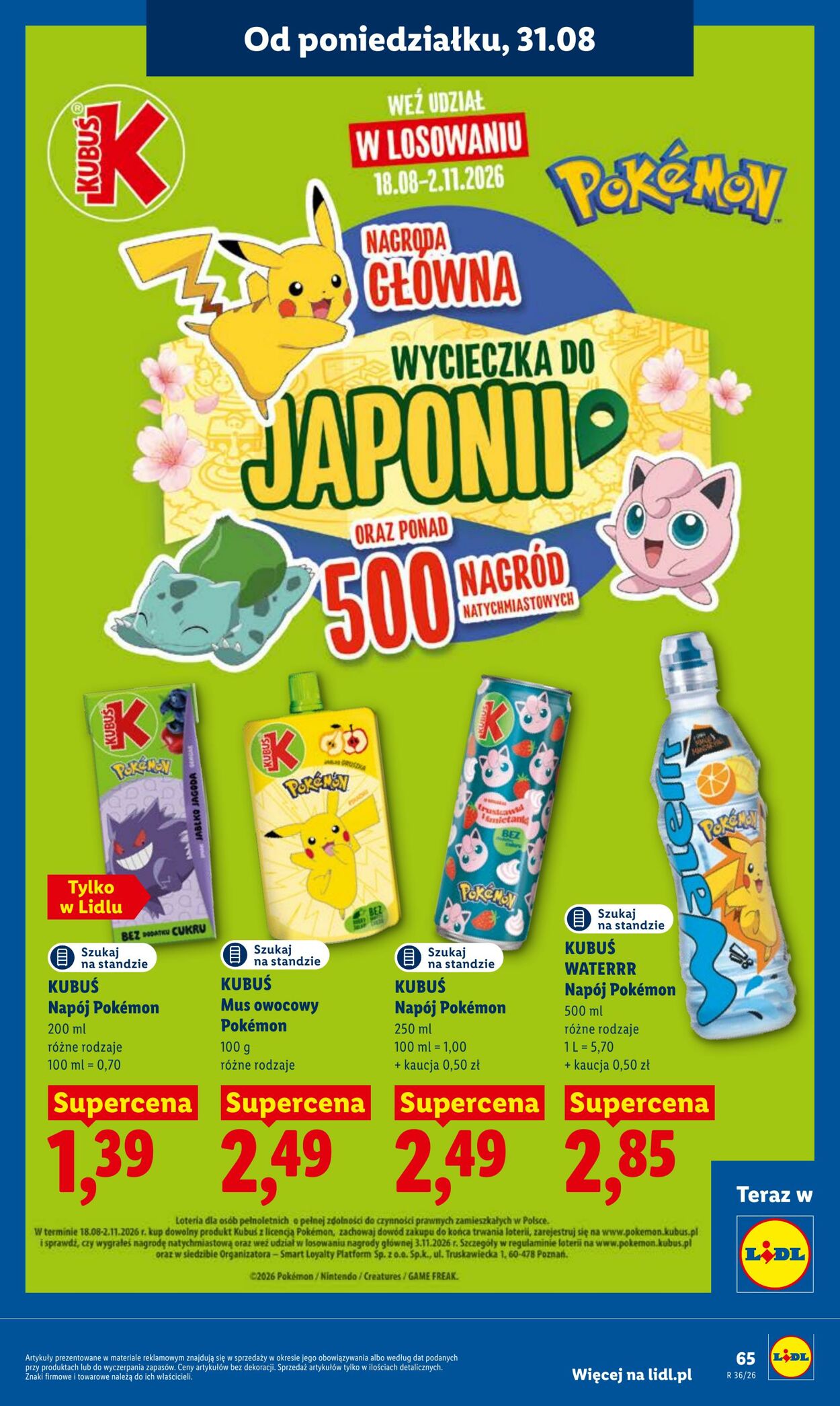 Gazetka Lidl 31.08.2026 - 02.09.2026
