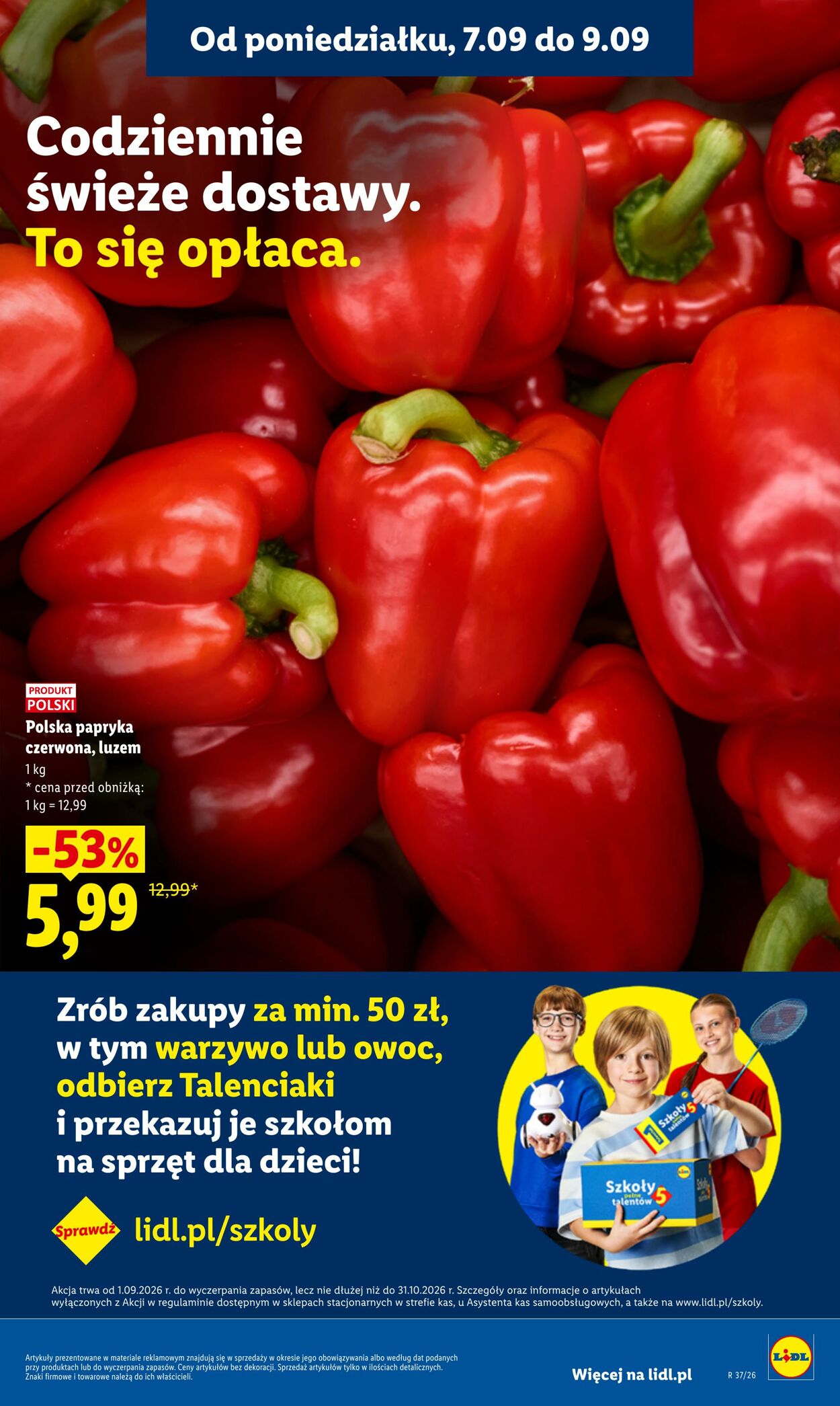 Gazetka Lidl 07.09.2026 - 09.09.2026