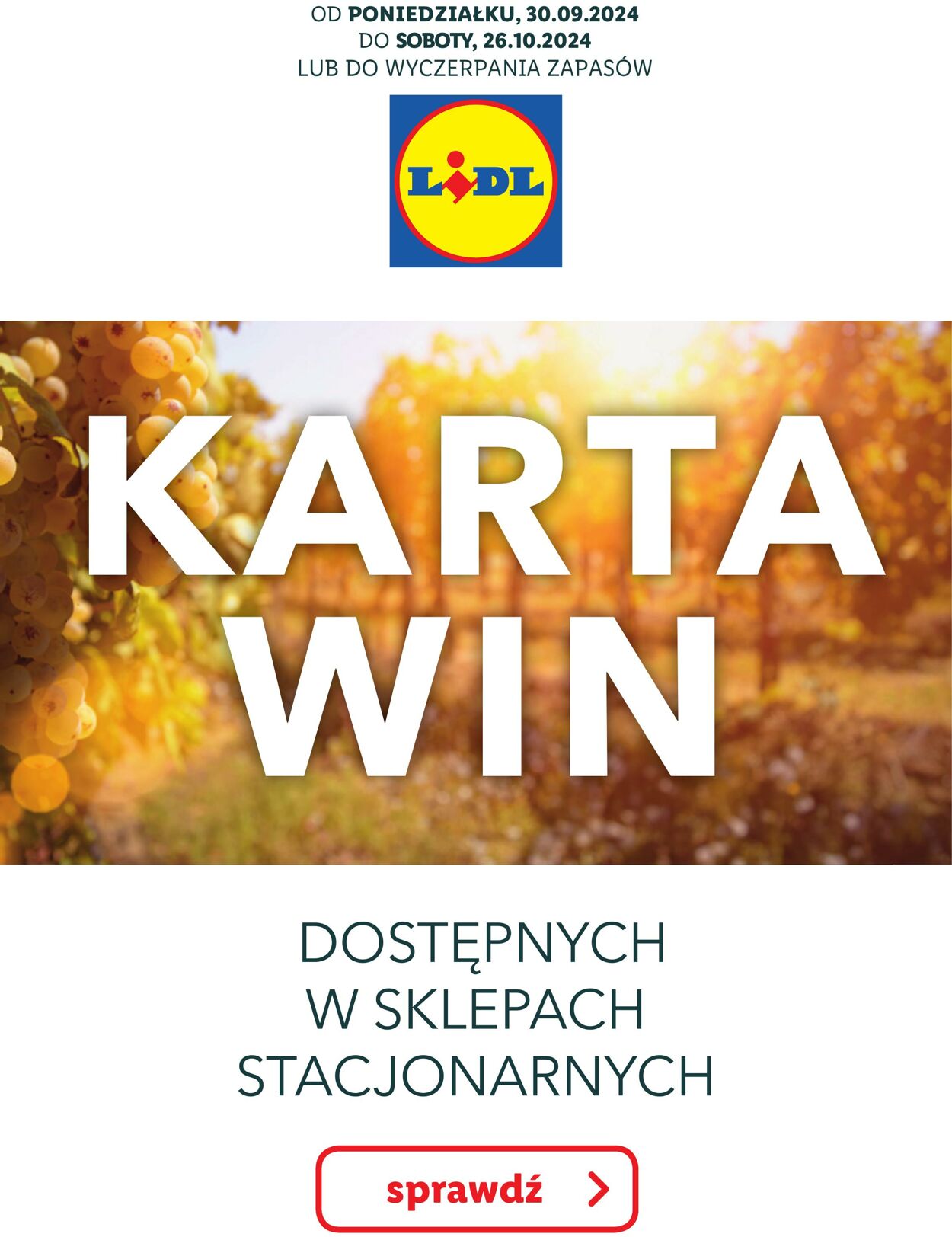 Gazetka Lidl - KARTA WIN 30 wrz, 2024 - 26 paź, 2024