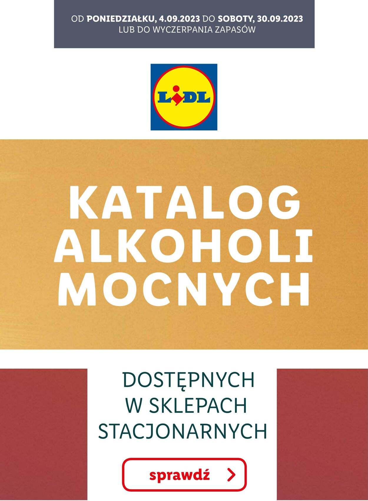 Gazetka Lidl - KATALOG ALKOHOLI MOCNYCH 4 wrz, 2023 - 30 wrz, 2023