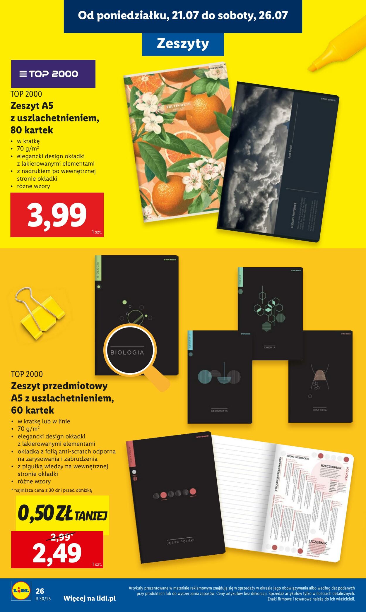 Gazetka Lidl 21.07.2025 - 30.08.2025