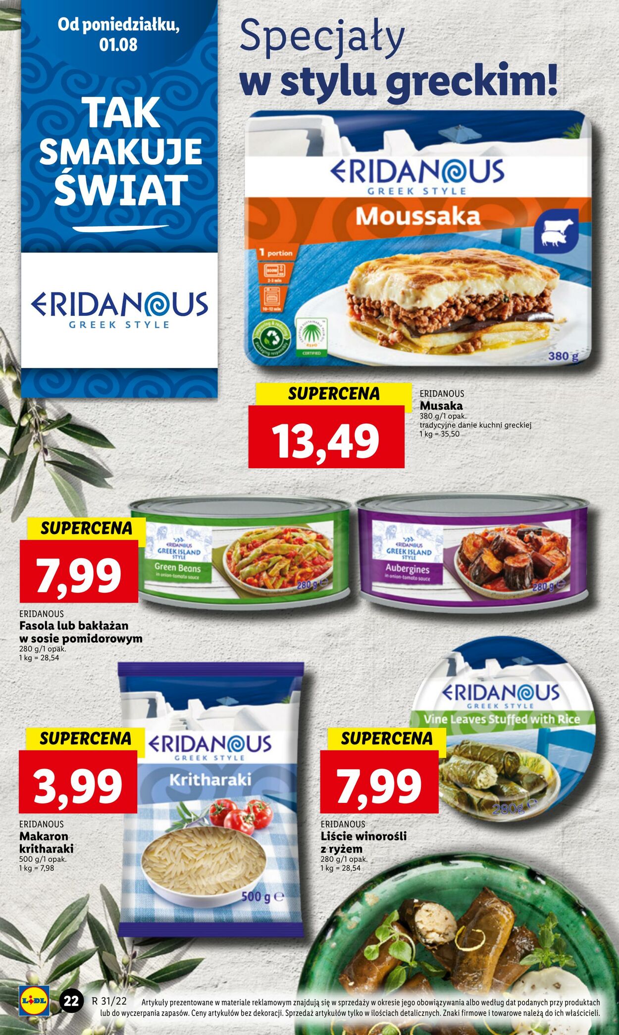 Gazetka Lidl 01.08.2022 - 03.08.2022