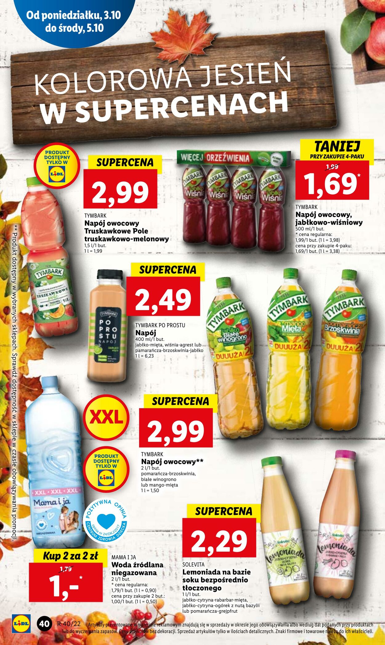 Gazetka Lidl 03.10.2022 - 05.10.2022