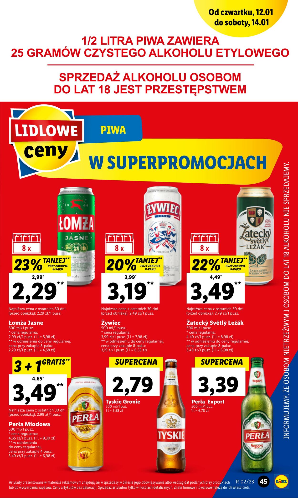 Gazetka Lidl 12.01.2023 - 14.01.2023