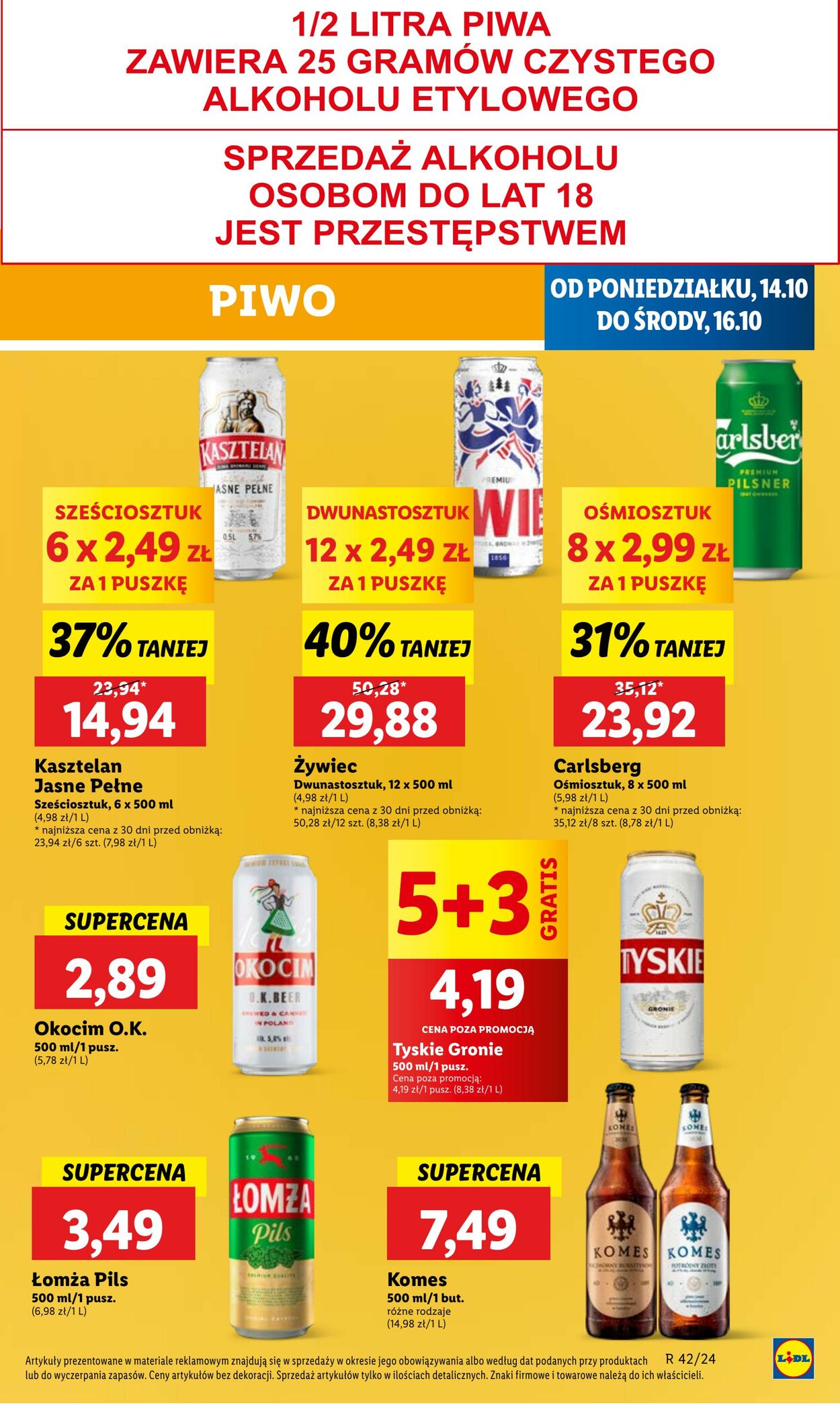 Gazetka Lidl 14.10.2024 - 16.10.2024