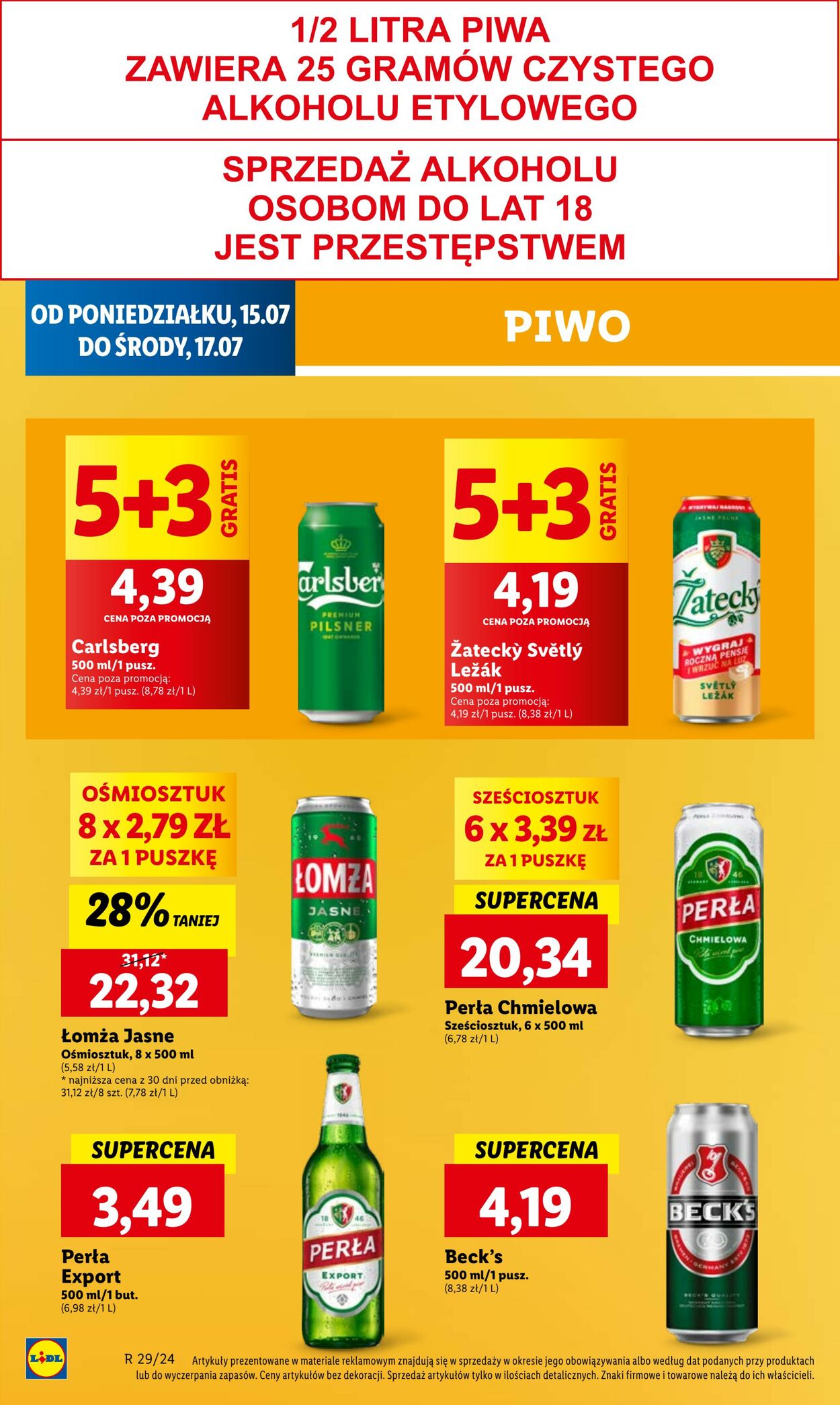 Gazetka Lidl 15.07.2024 - 17.07.2024