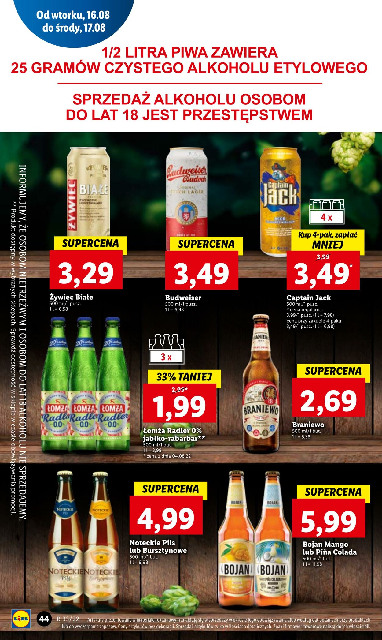 Gazetka Lidl 16.08.2022 - 17.08.2022