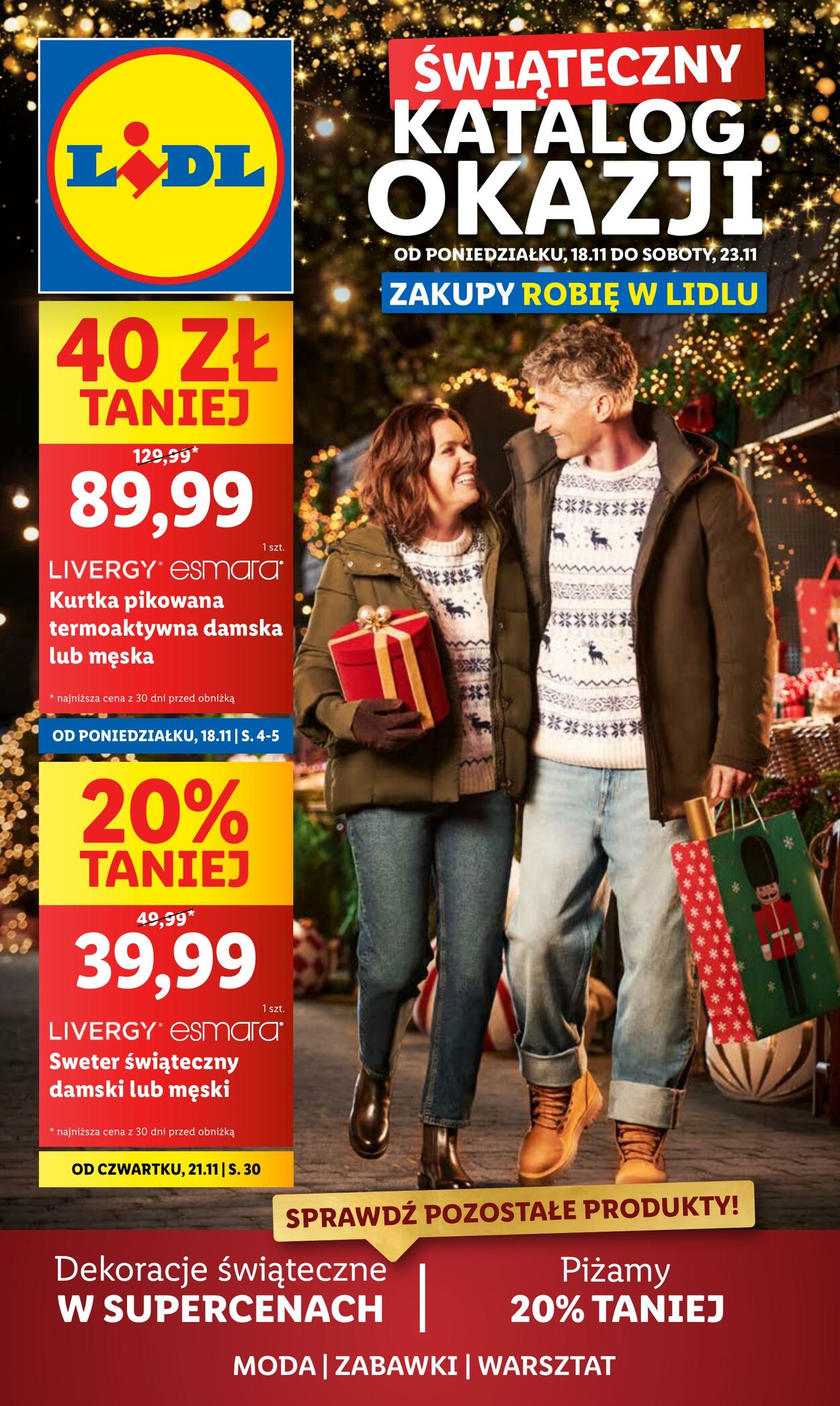 Gazetka Lidl - OFERTA WAŻNA OD 18.11 18 lis, 2024 - 23 lis, 2024