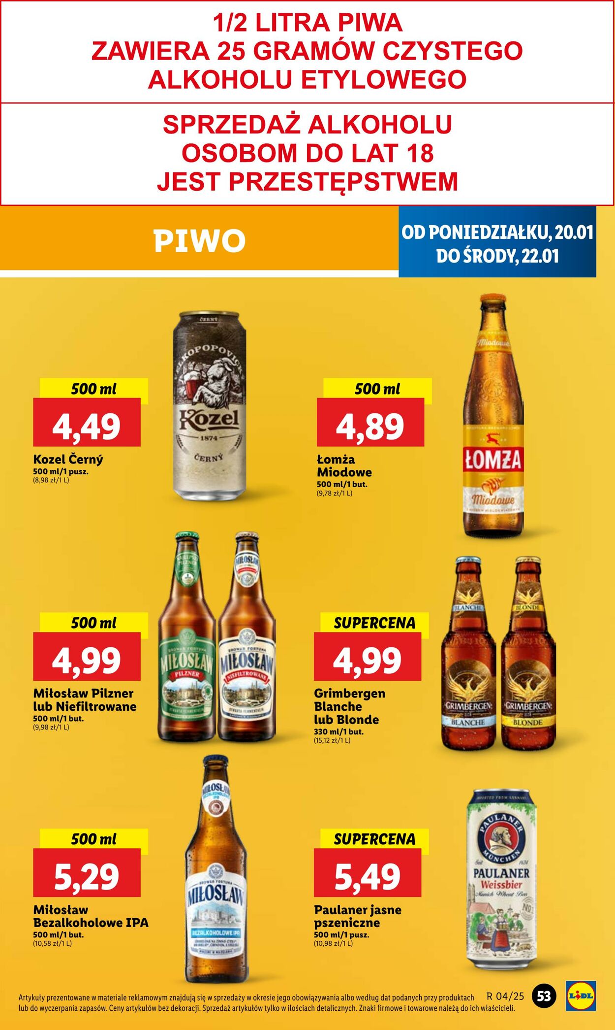 Gazetka Lidl 20.01.2025 - 22.01.2025