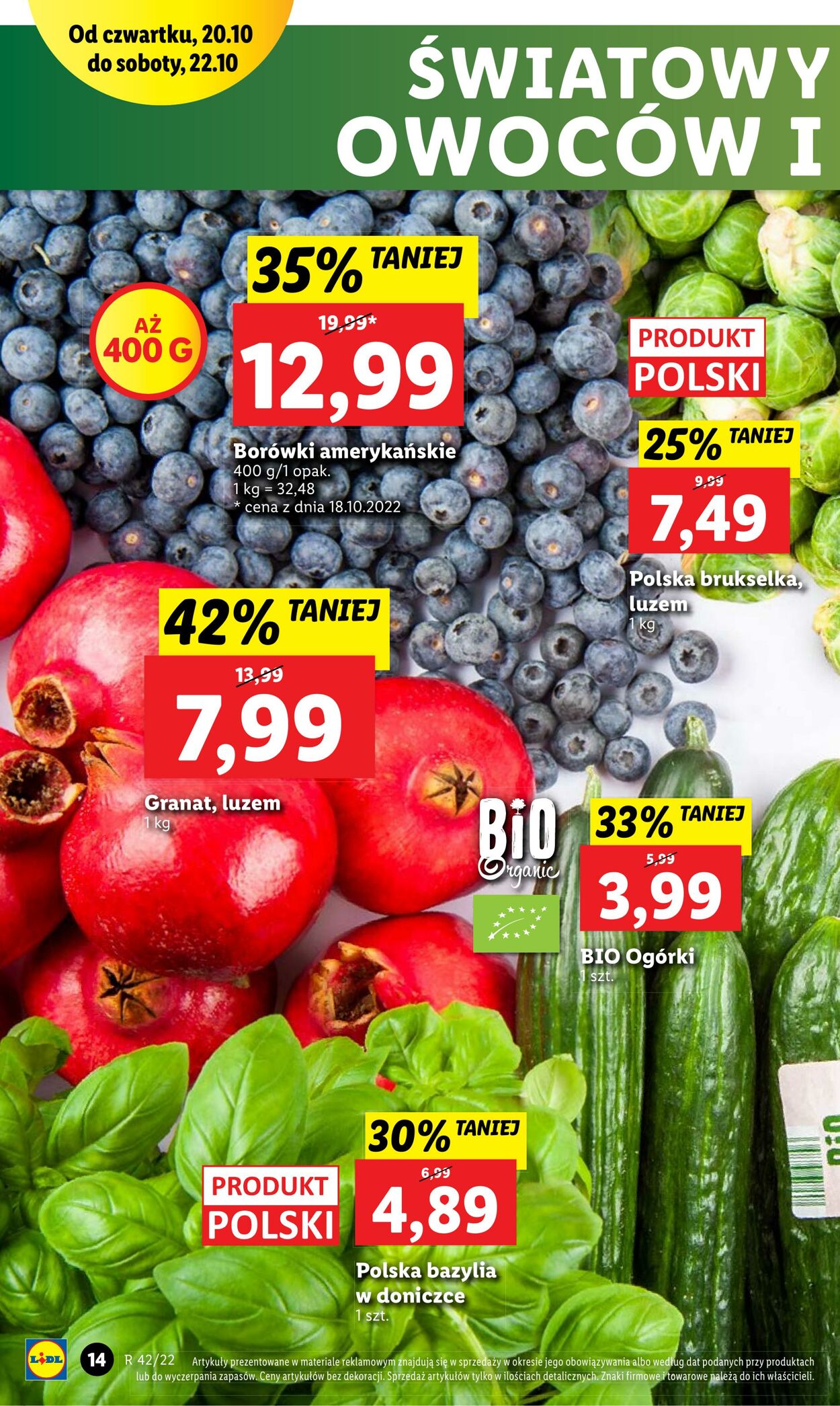 Gazetka Lidl 20.10.2022 - 22.10.2022