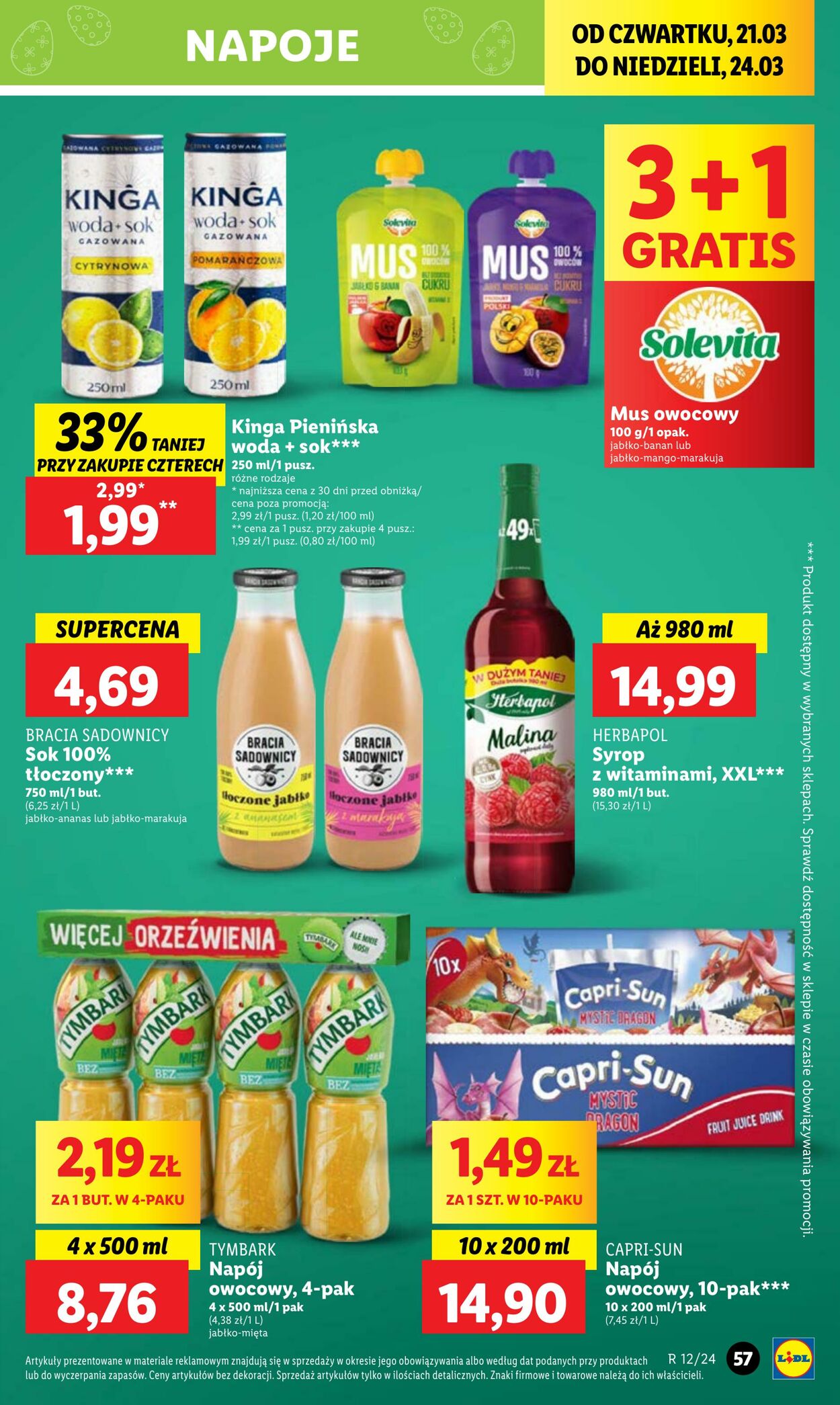 Lidl Gazetka Promocyjna - Wielkanoc - Ważna od 21.03 do 24.03 - Strona ...