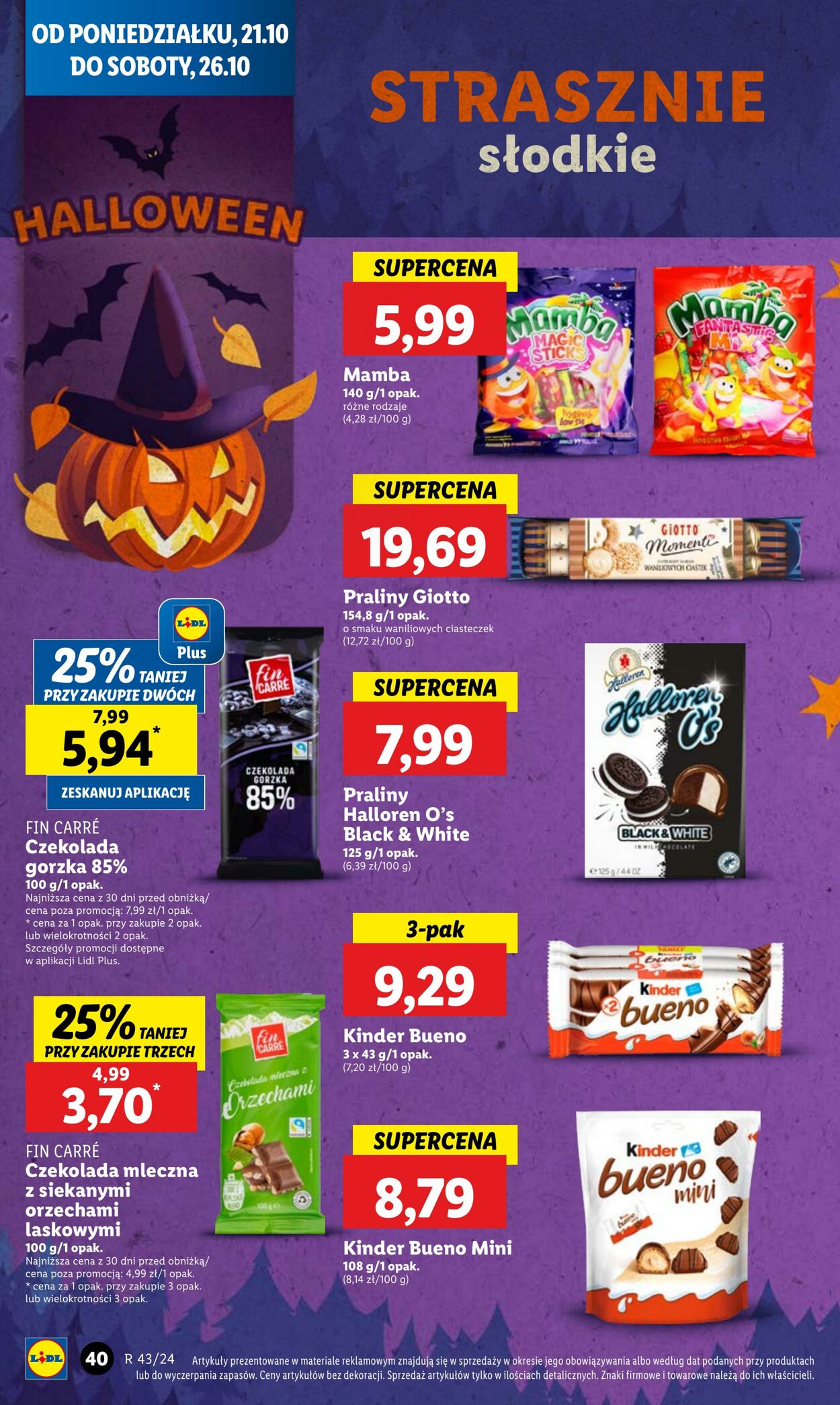 Gazetka Lidl 21.10.2024 - 23.10.2024