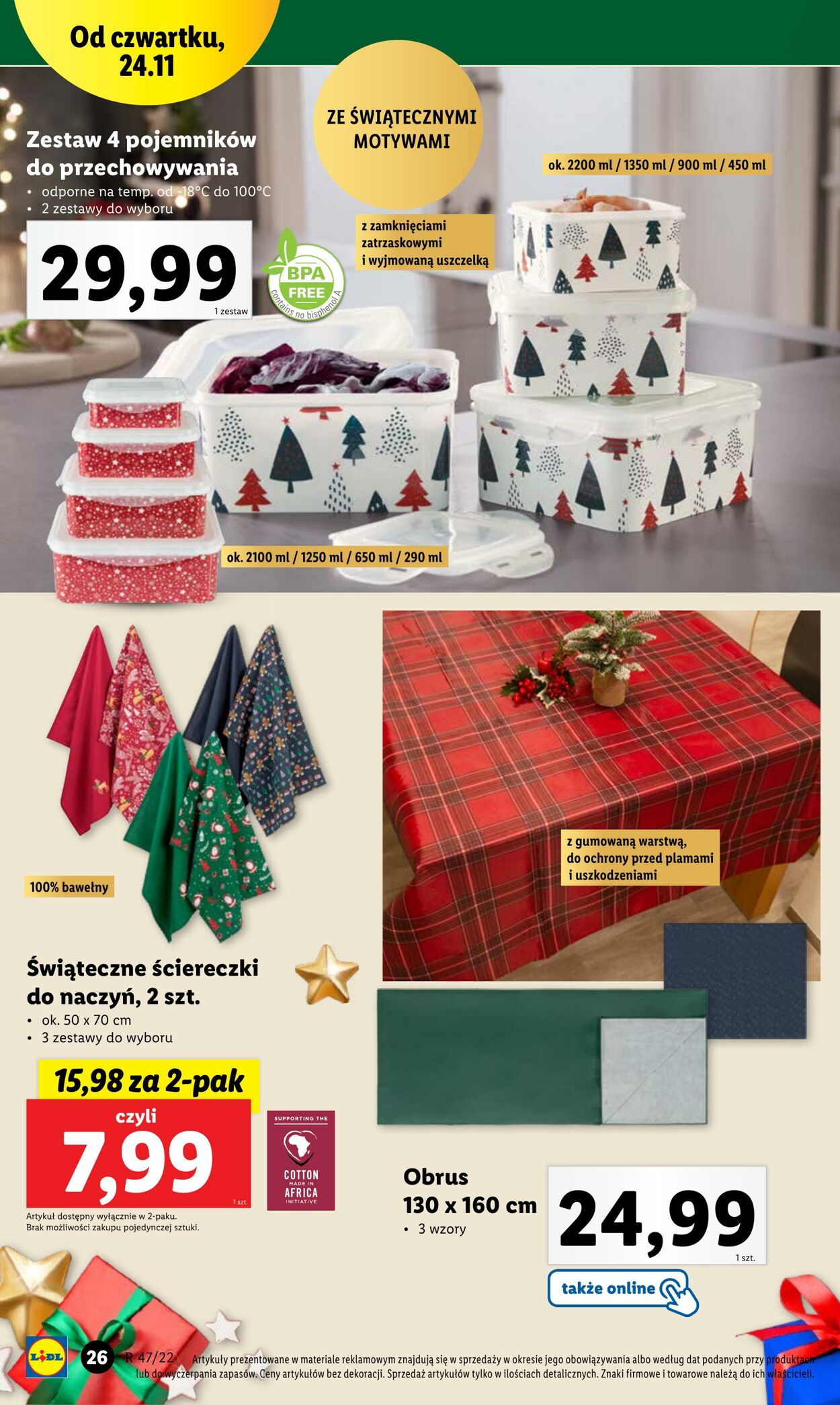 Gazetka Lidl 21.11.2022 - 26.11.2022