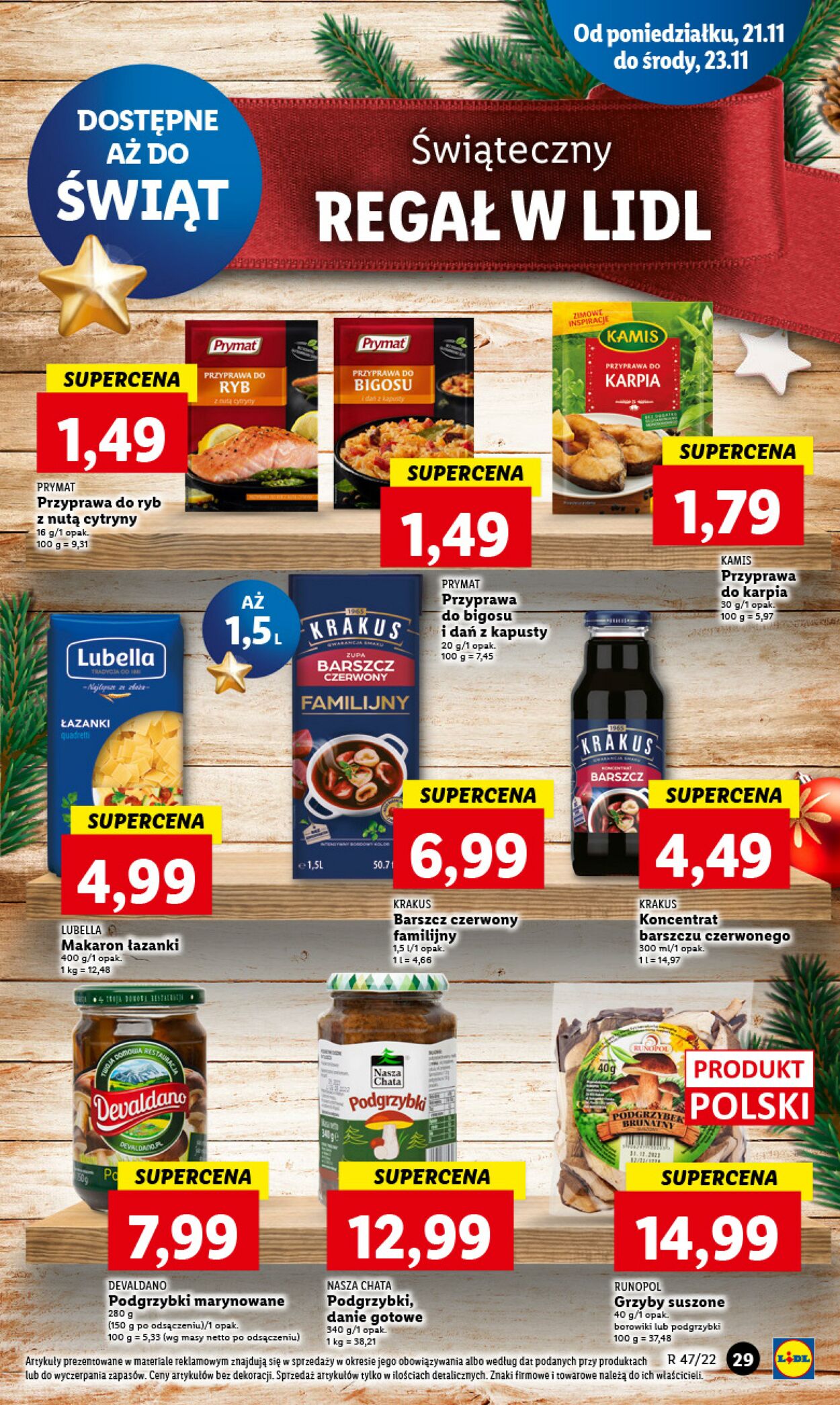 Gazetka Lidl 21.11.2022 - 23.11.2022