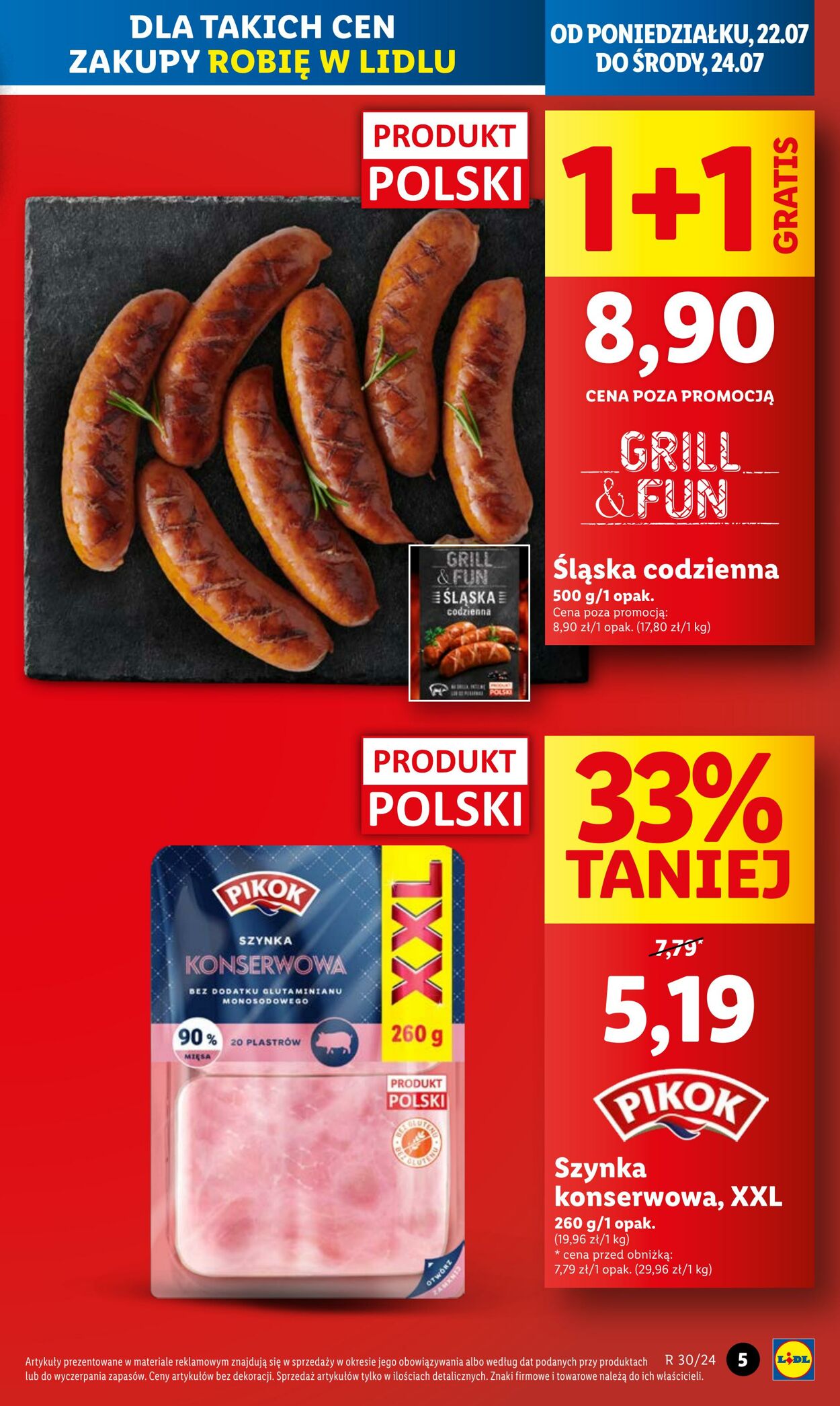 Gazetka Lidl 22.07.2024 - 24.07.2024