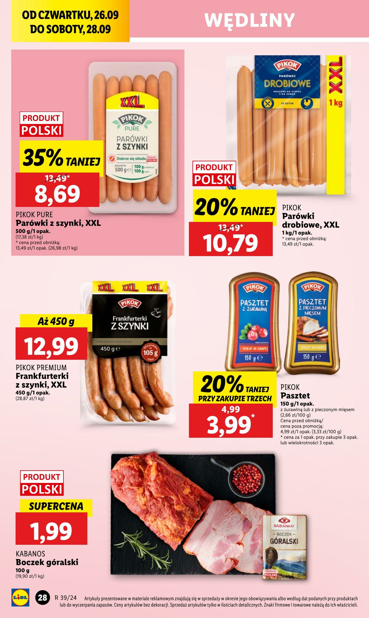 Gazetka Lidl 26.09.2024 - 28.09.2024