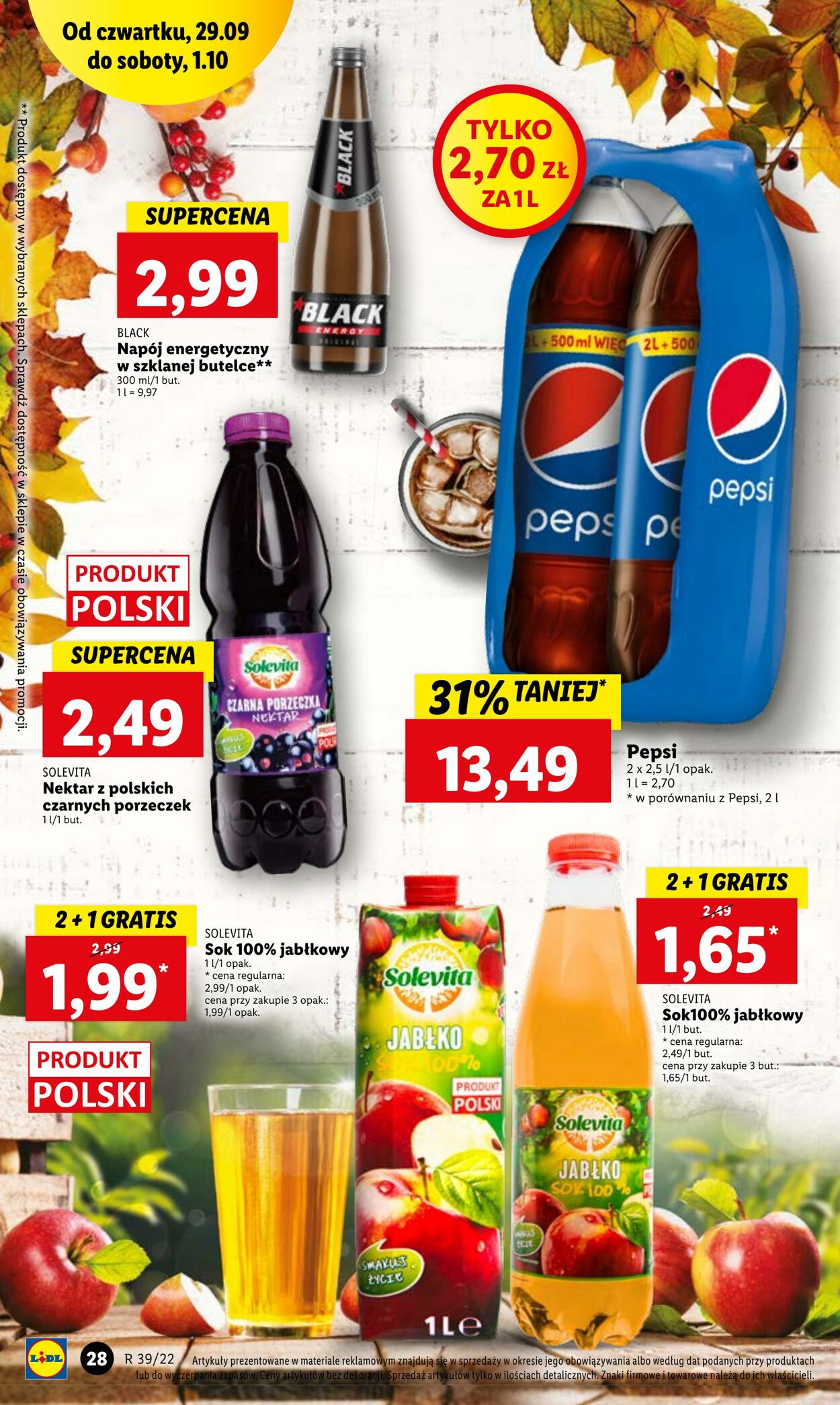 Gazetka Lidl 29.09.2022 - 01.10.2022