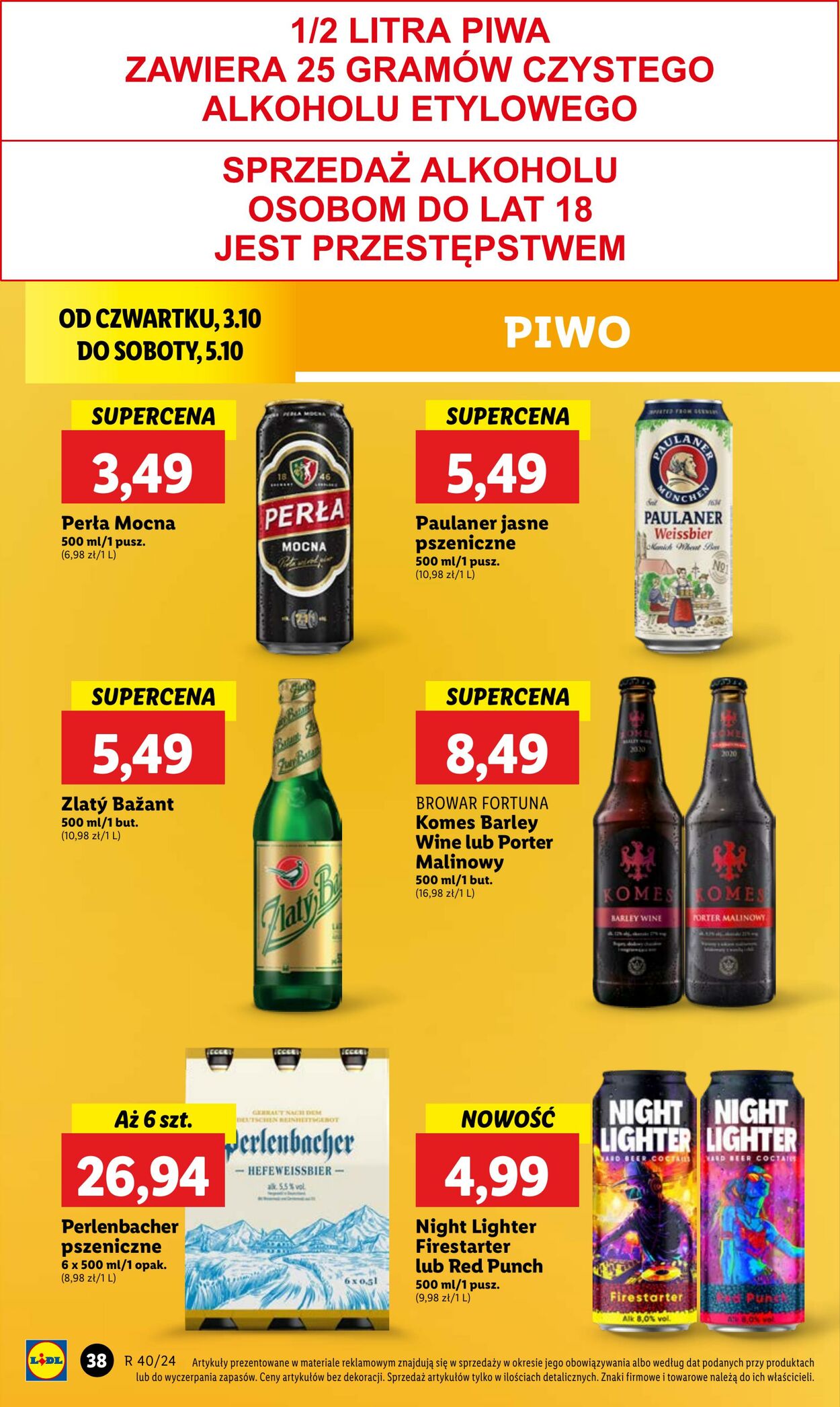 Gazetka Lidl 03.10.2024 - 05.10.2024