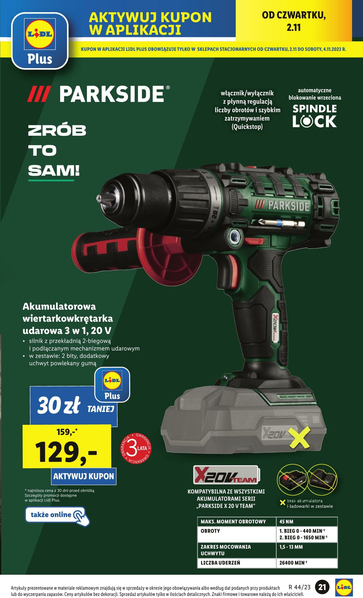 Gazetka Lidl 30.10.2023 - 04.11.2023