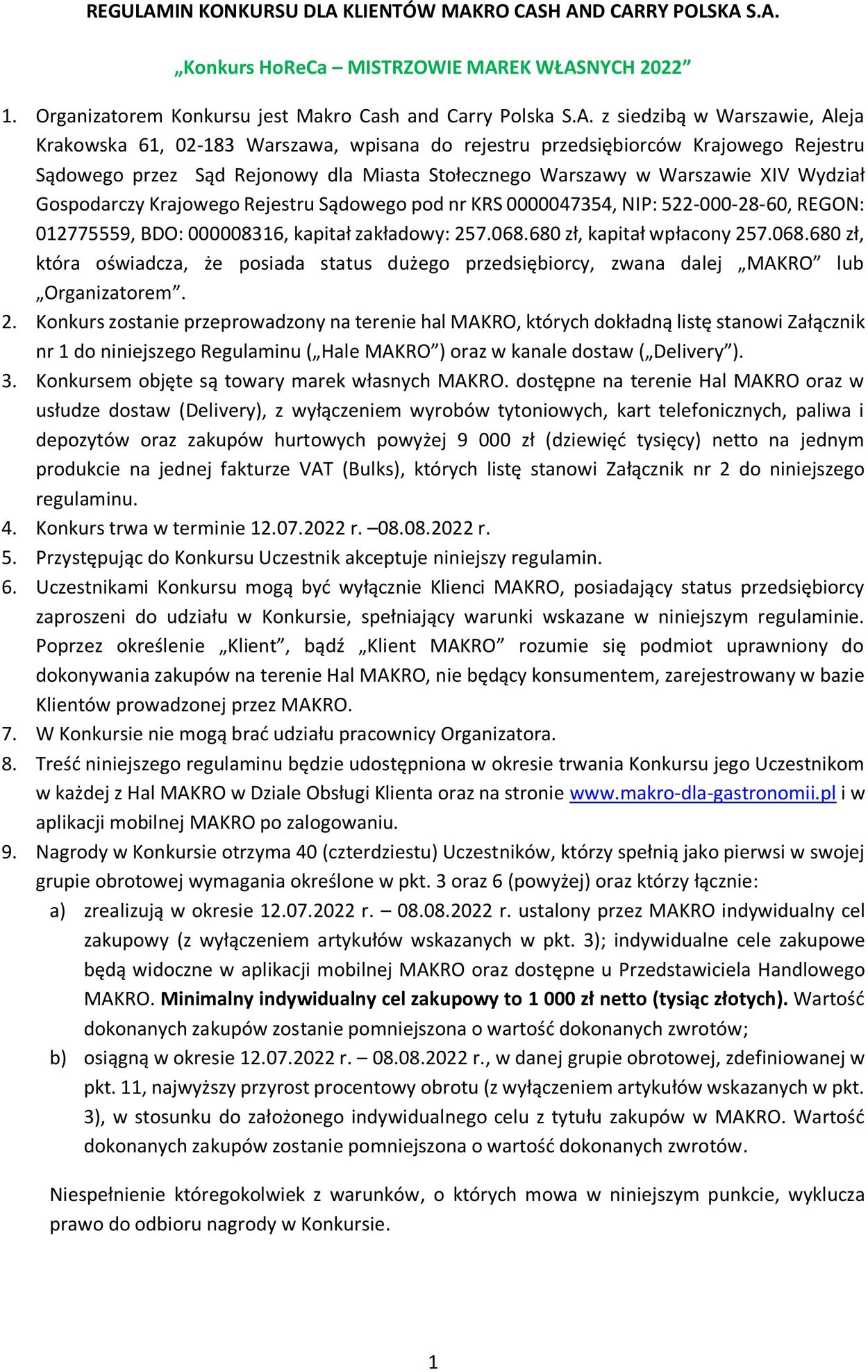 Gazetka Makro 11.07.2022 - 07.08.2022