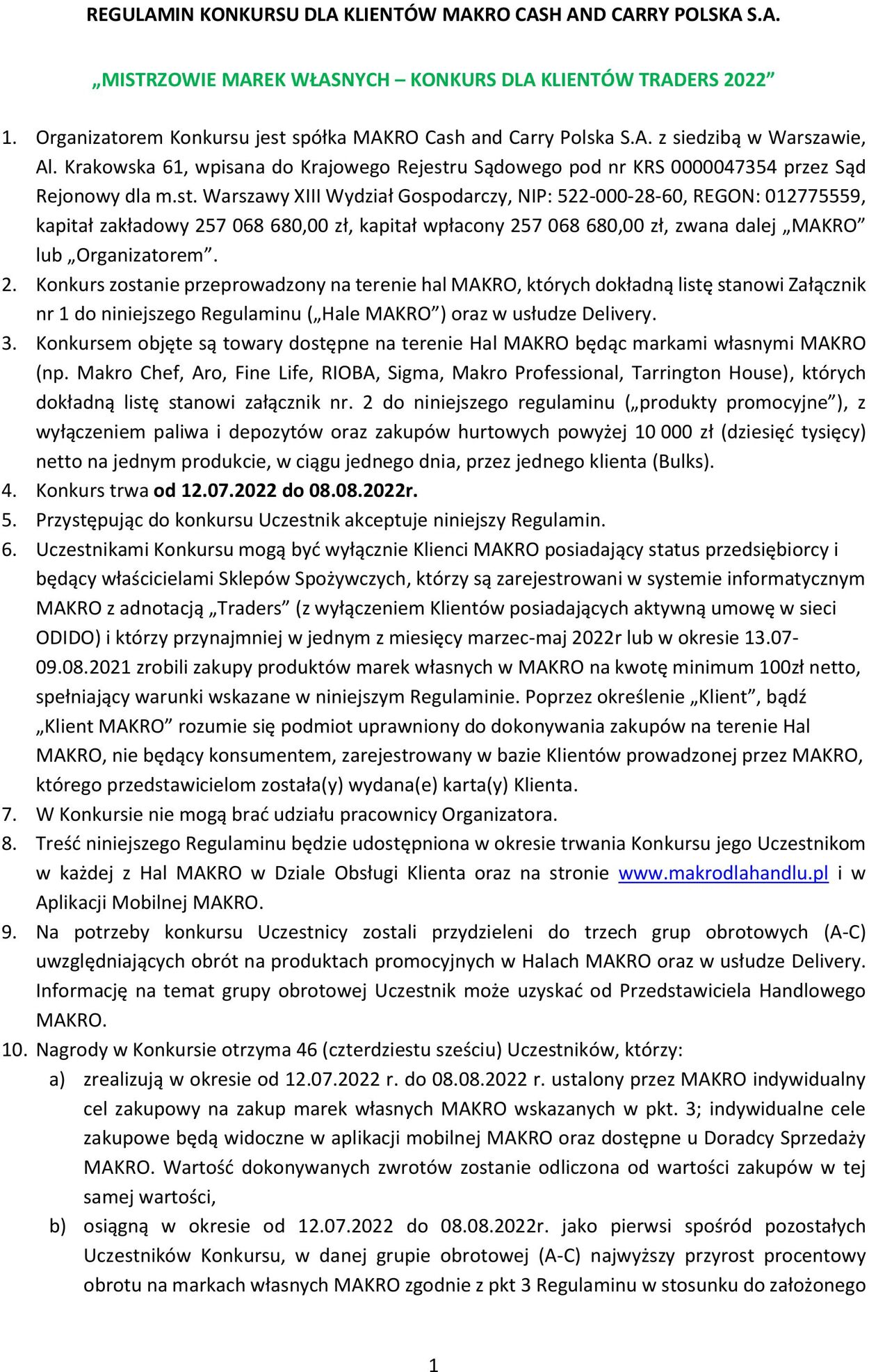 Gazetka Makro 12.07.2022 - 08.08.2022