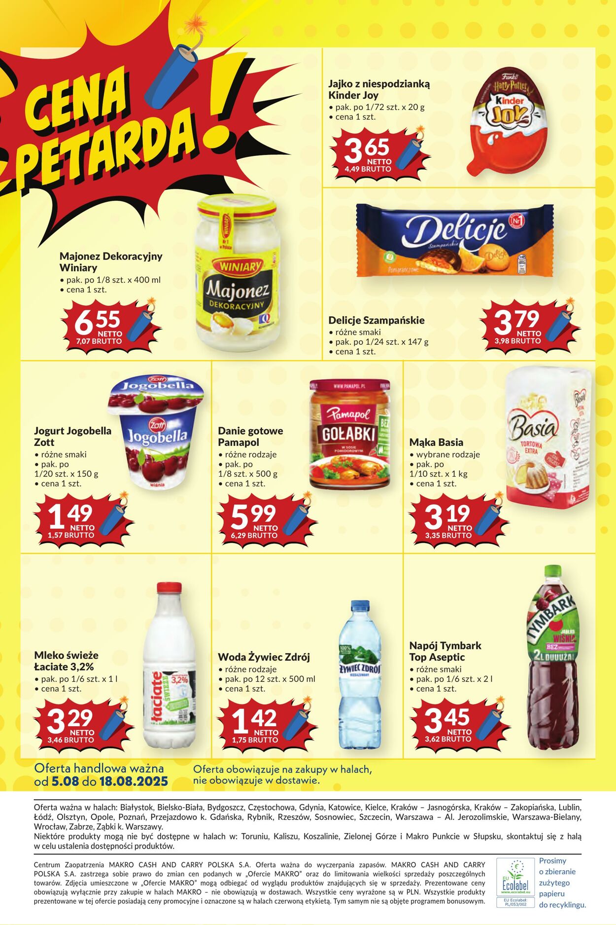 Gazetka Makro 05.08.2025 - 18.08.2025