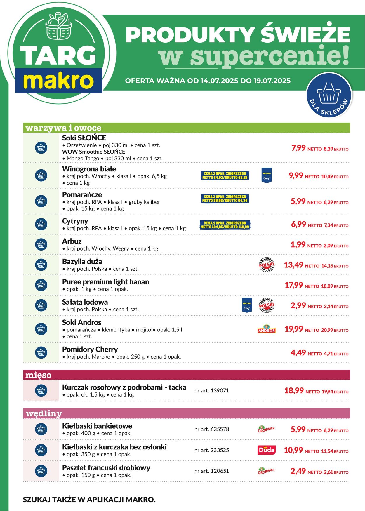 Gazetka Makro 14.07.2025 - 19.07.2025