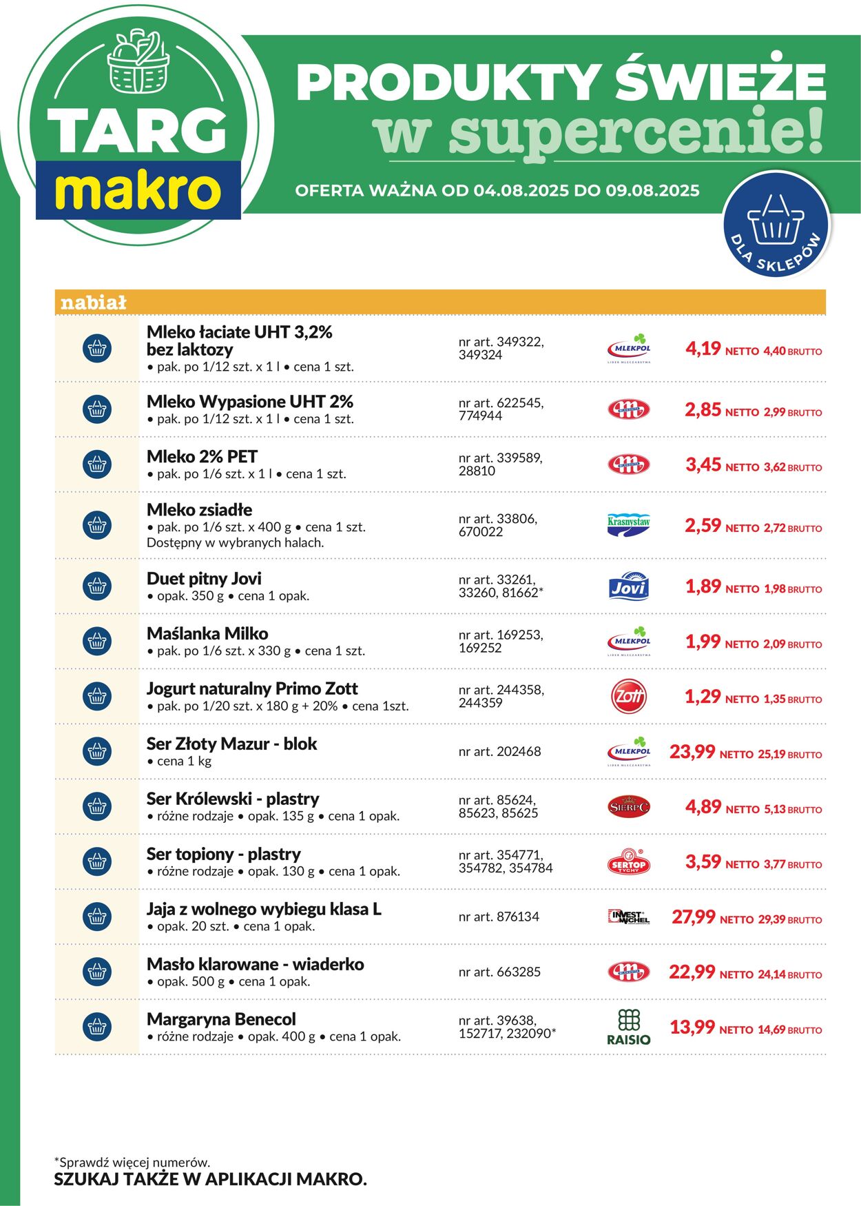 Gazetka Makro 04.08.2025 - 09.08.2025