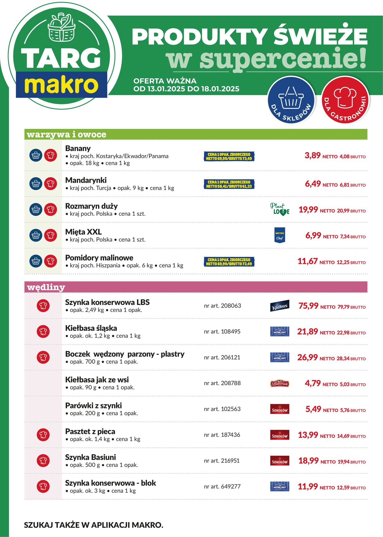 Gazetka Makro 13.01.2025 - 18.01.2025