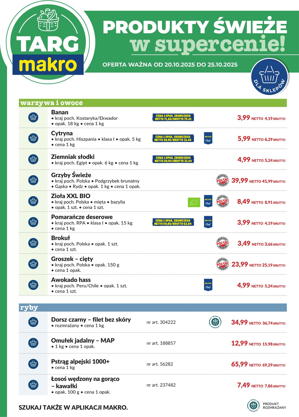 Gazetka Makro 20.10.2025 - 25.10.2025