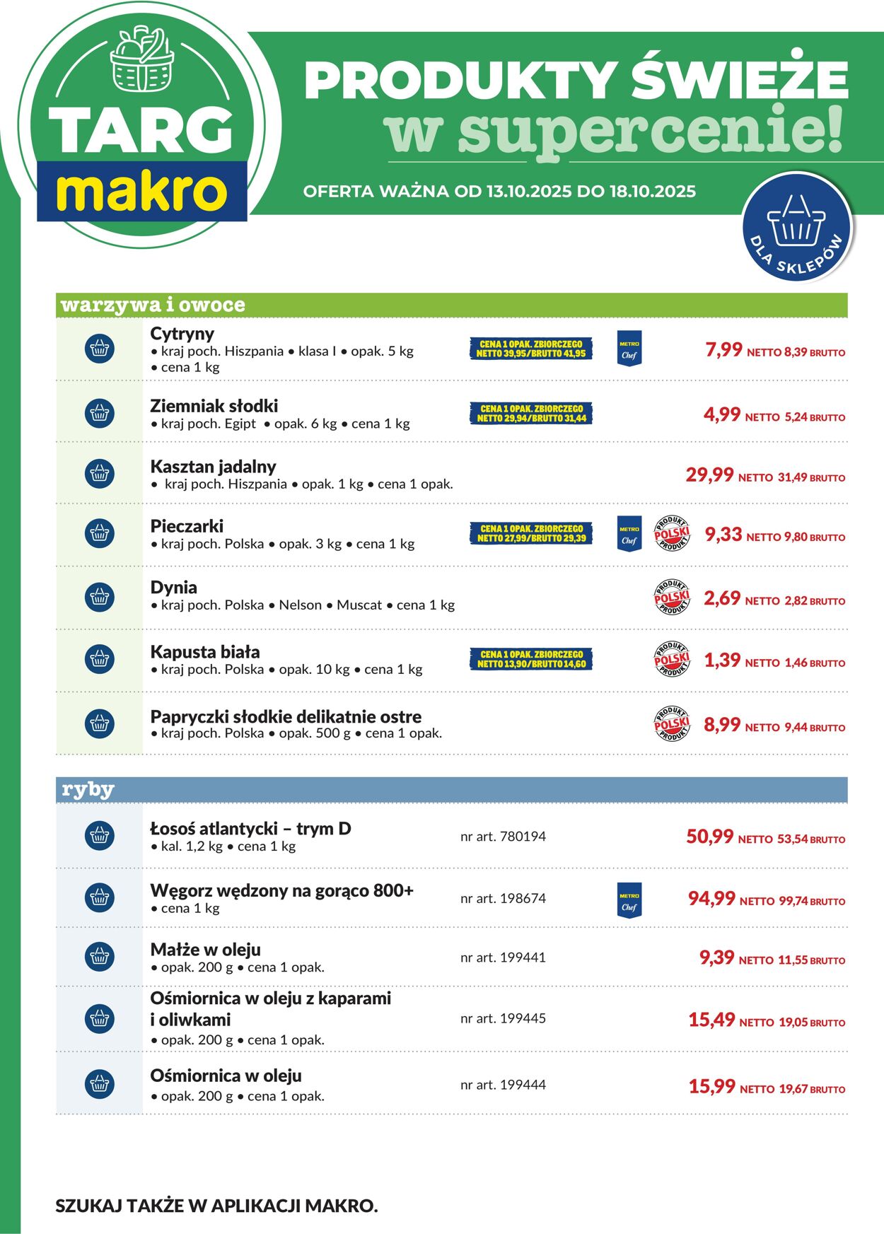Gazetka Makro 13.10.2025 - 18.10.2025
