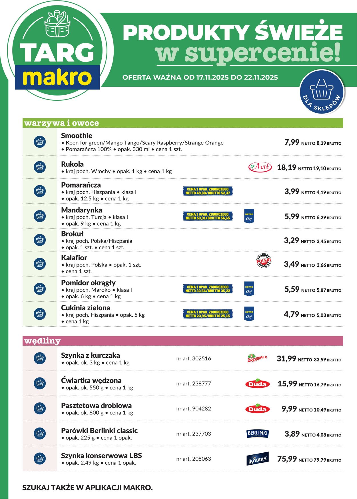 Gazetka Makro 17.11.2025 - 22.11.2025