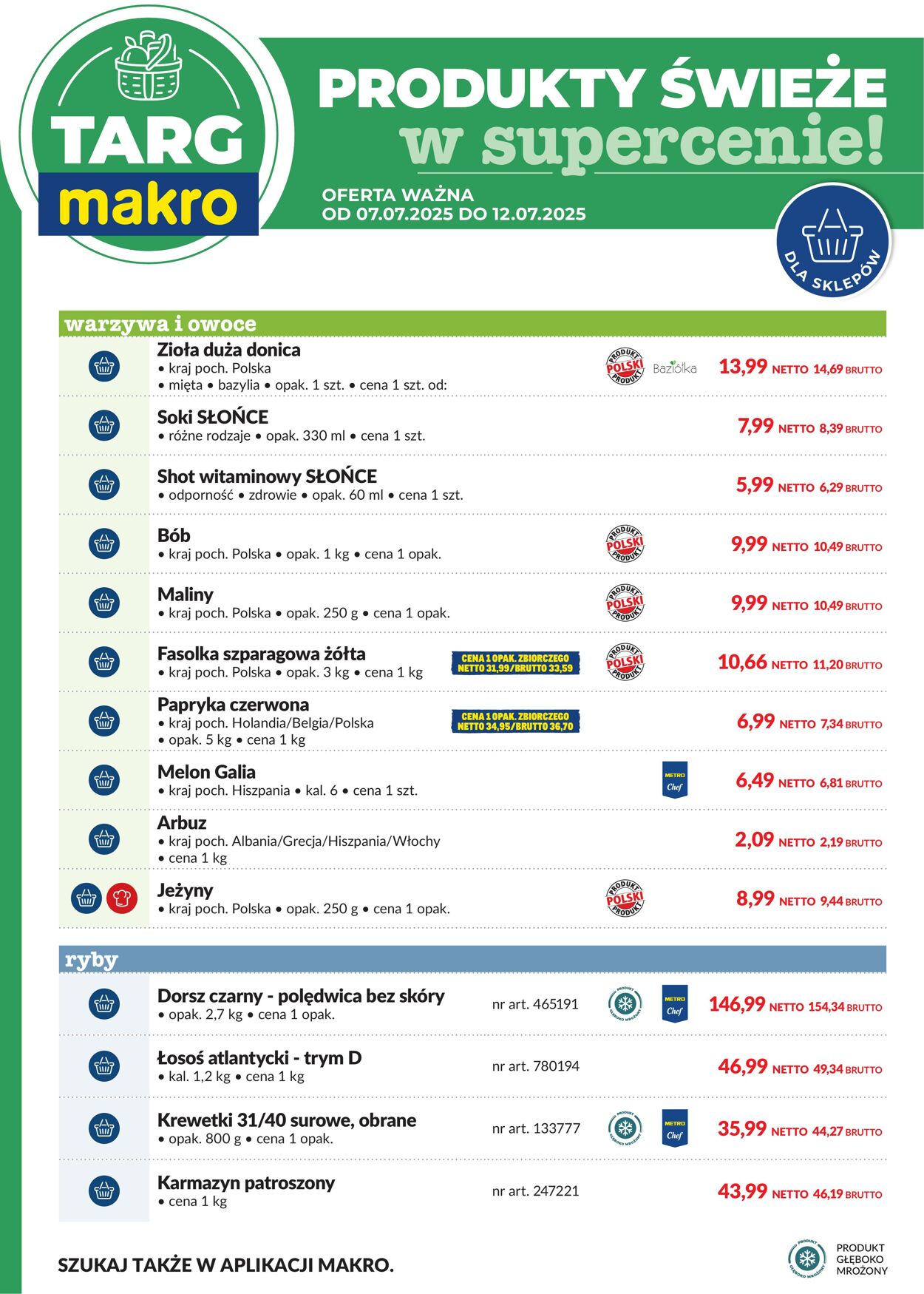 Gazetka Makro 07.07.2025 - 12.07.2025