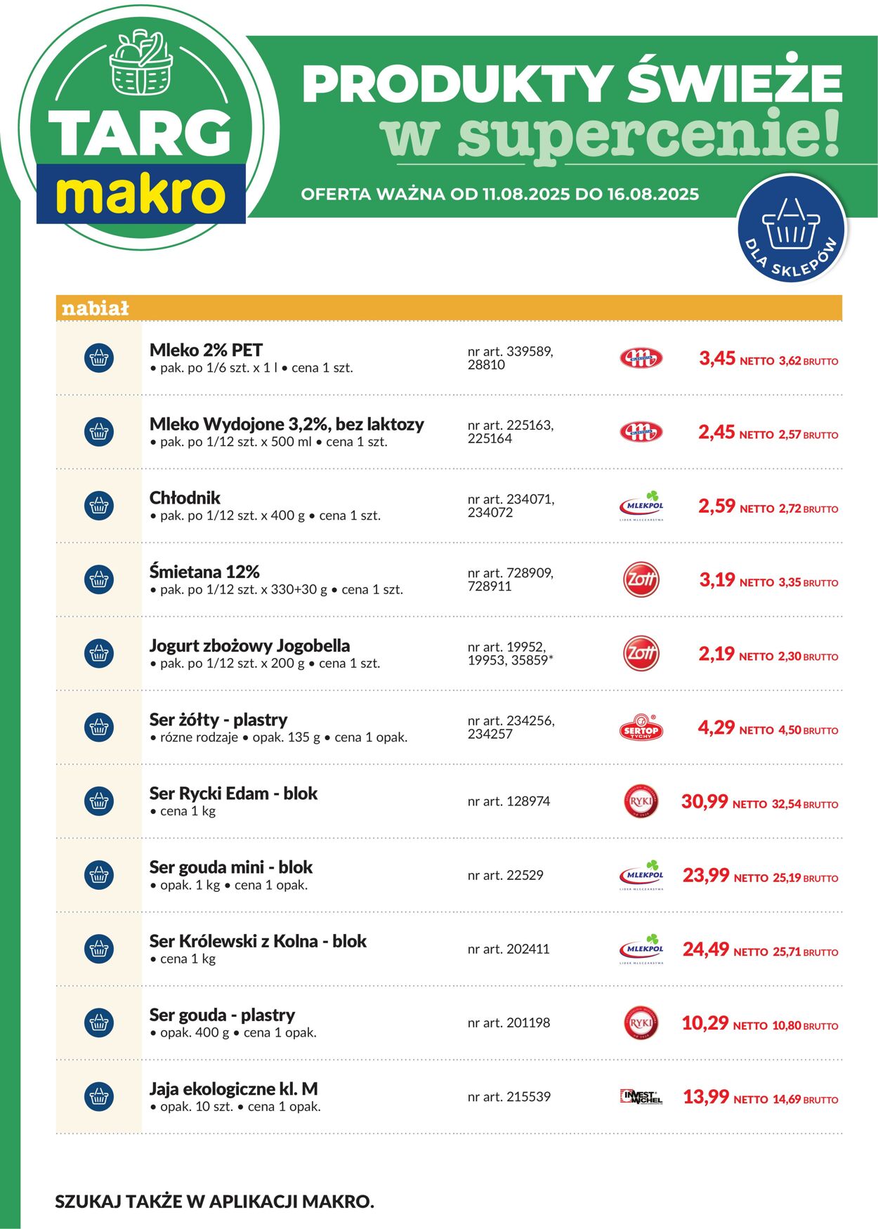 Gazetka Makro 11.08.2025 - 16.08.2025