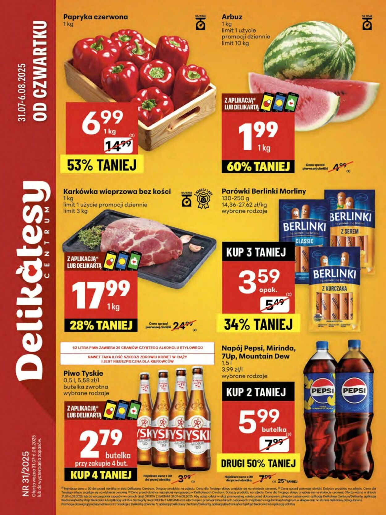 Gazetka Delikatesy Centrum 31.07.2025 - 06.08.2025