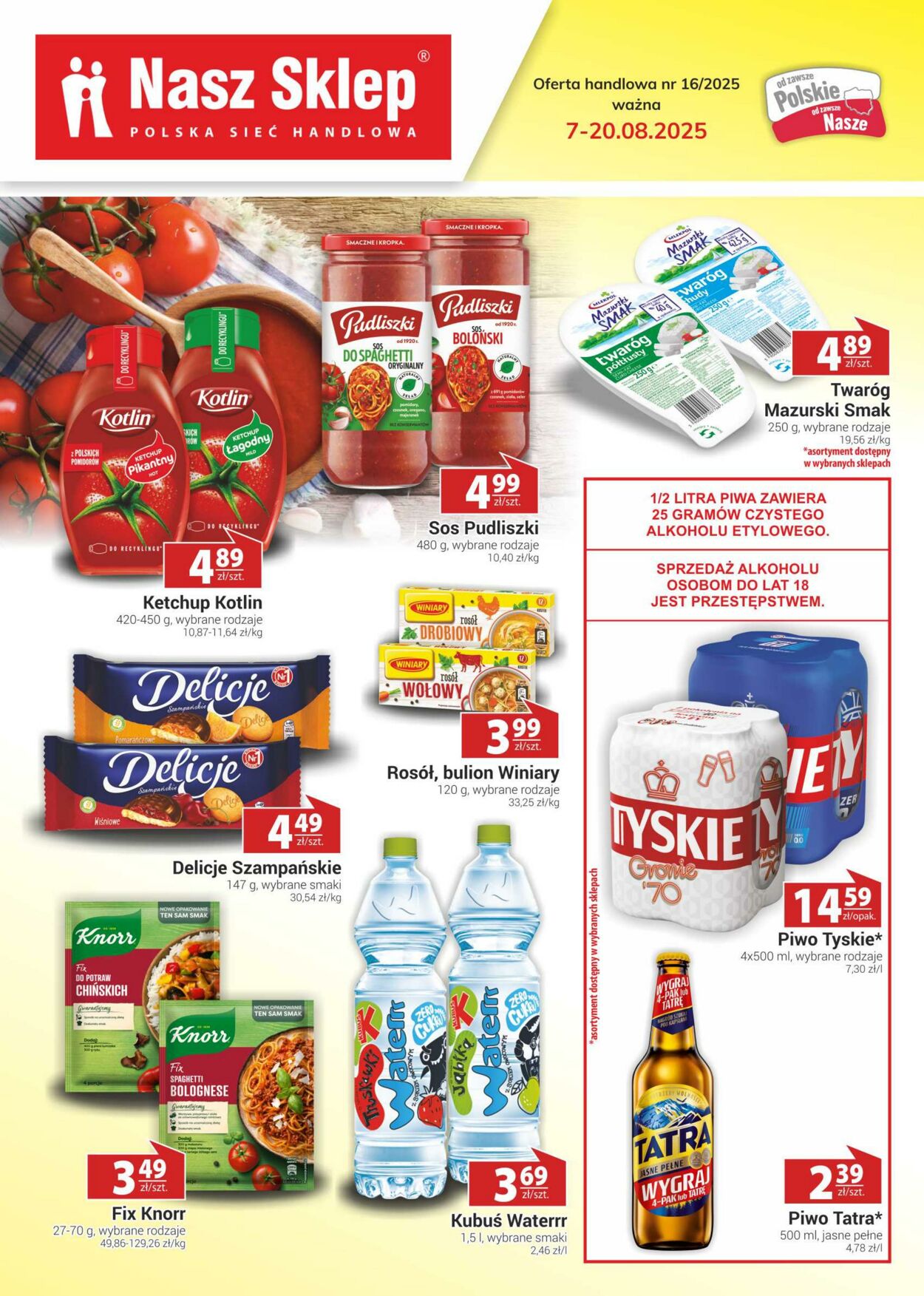 Gazetka Nasz Sklep 07.08.2025 - 20.08.2025