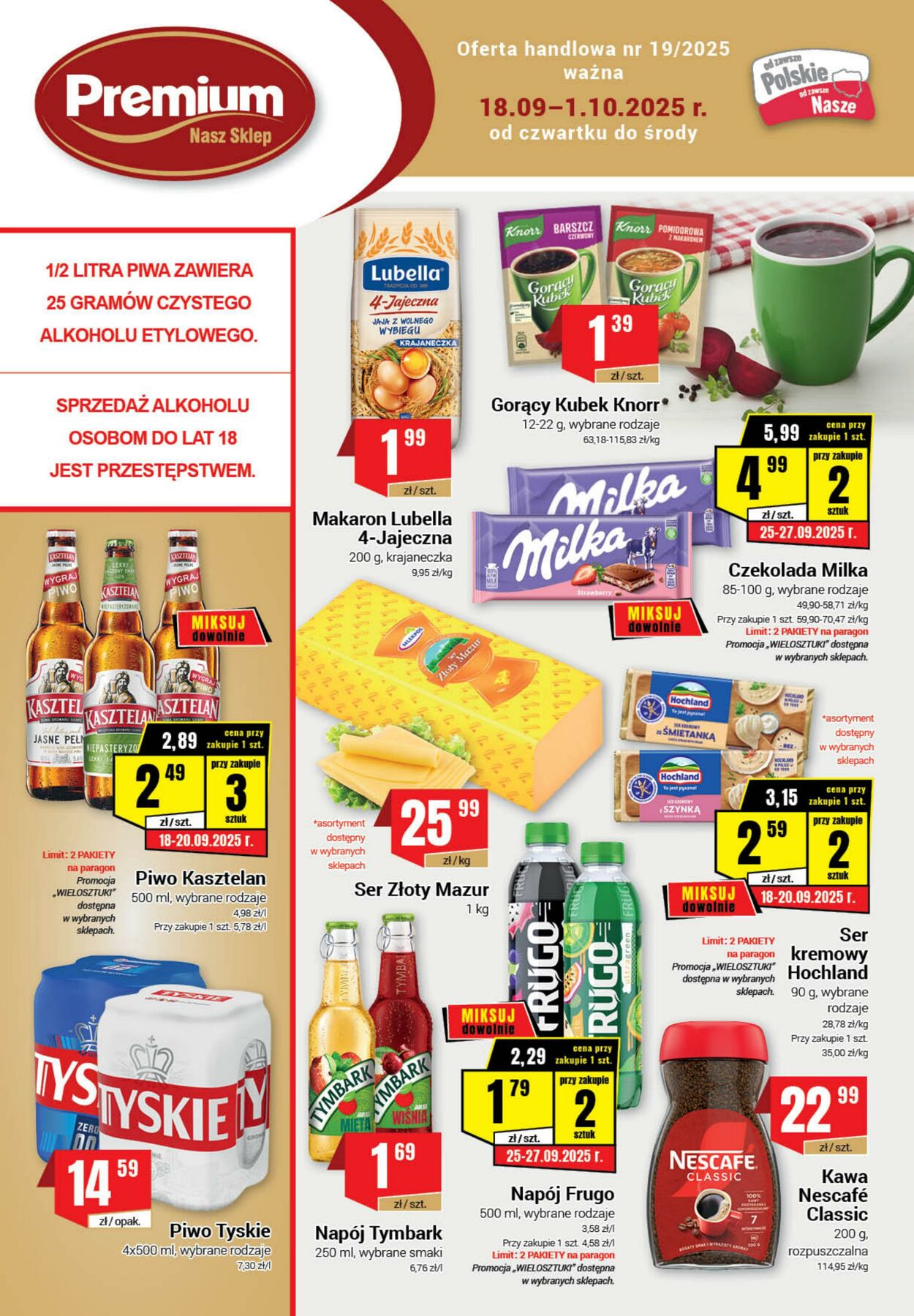 Gazetka Nasz Sklep 18.09.2025 - 01.10.2025