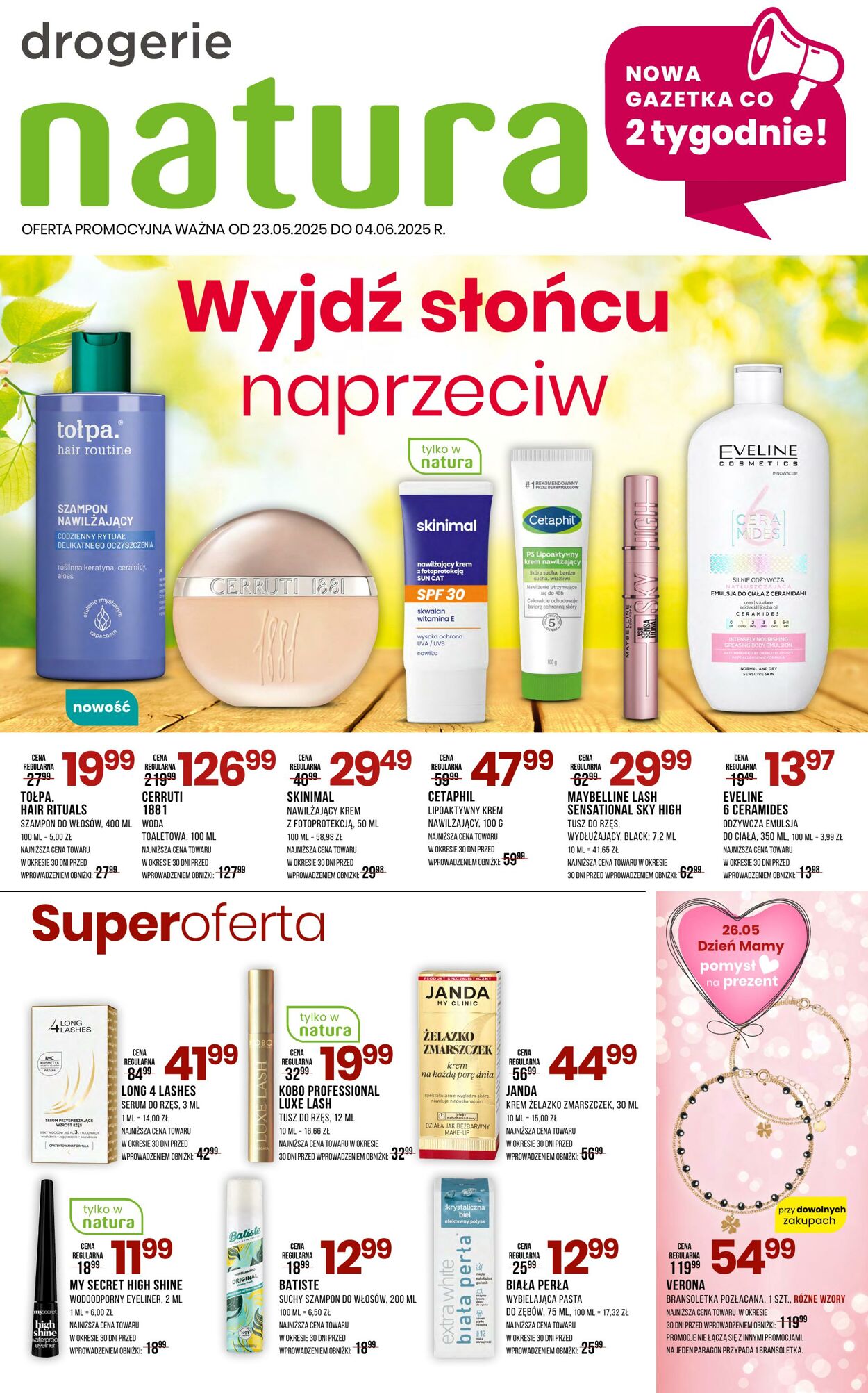 Gazetka Natura 23.05.2025 - 04.06.2025