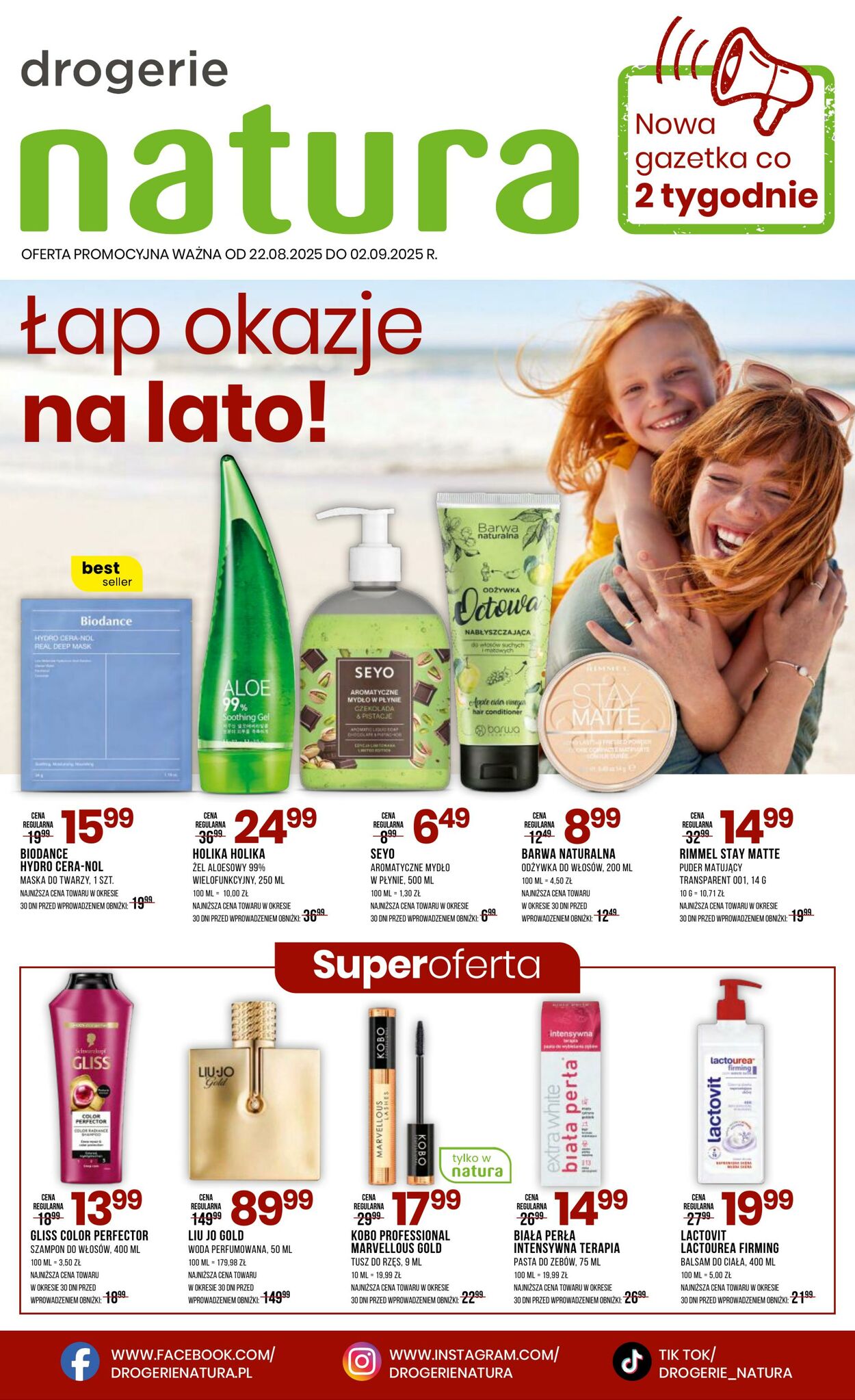 Gazetka Natura 22.08.2025 - 02.09.2025