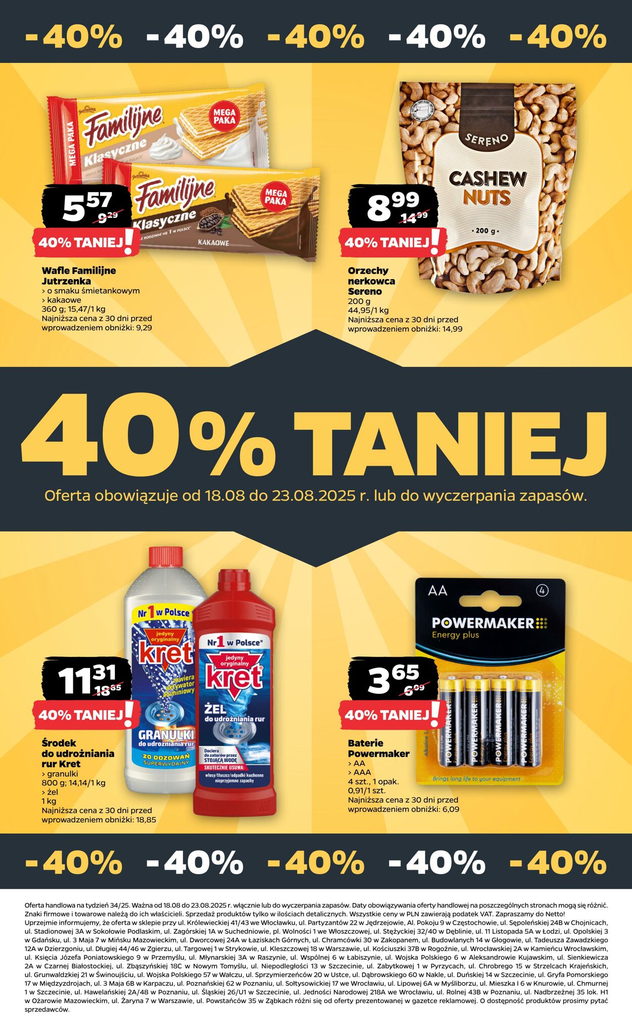 Gazetka Netto 18.08.2025 - 23.08.2025