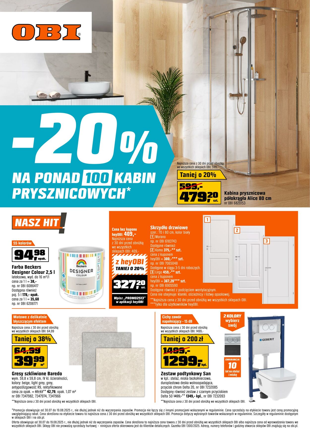 Gazetka OBI 30.07.2025 - 19.08.2025