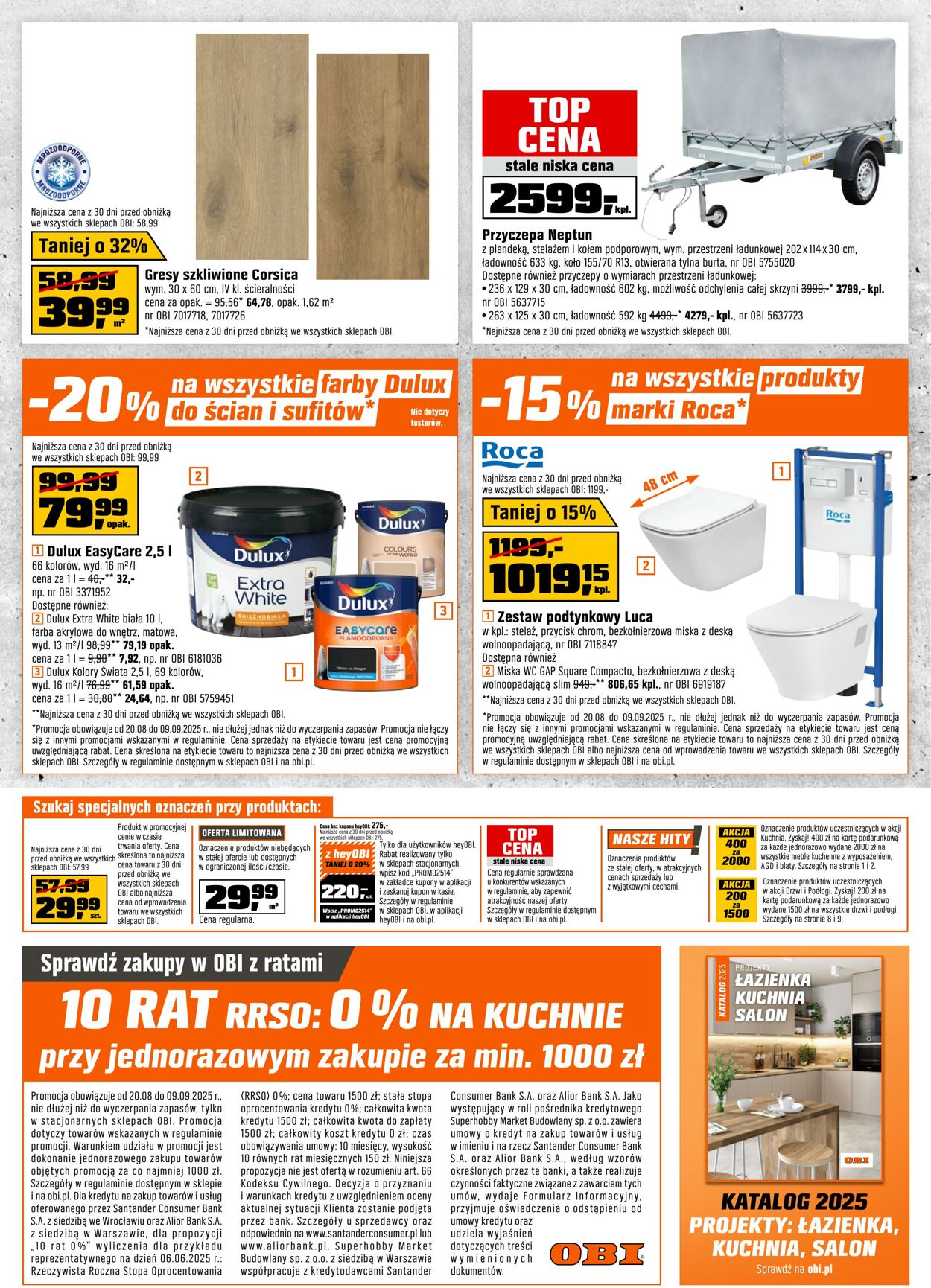 Gazetka OBI 20.08.2025 - 09.09.2025