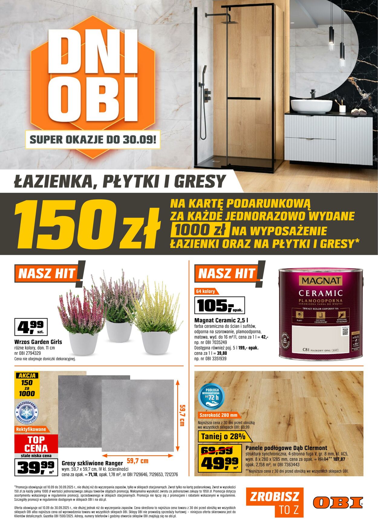 Gazetka OBI 10.09.2025 - 30.09.2025