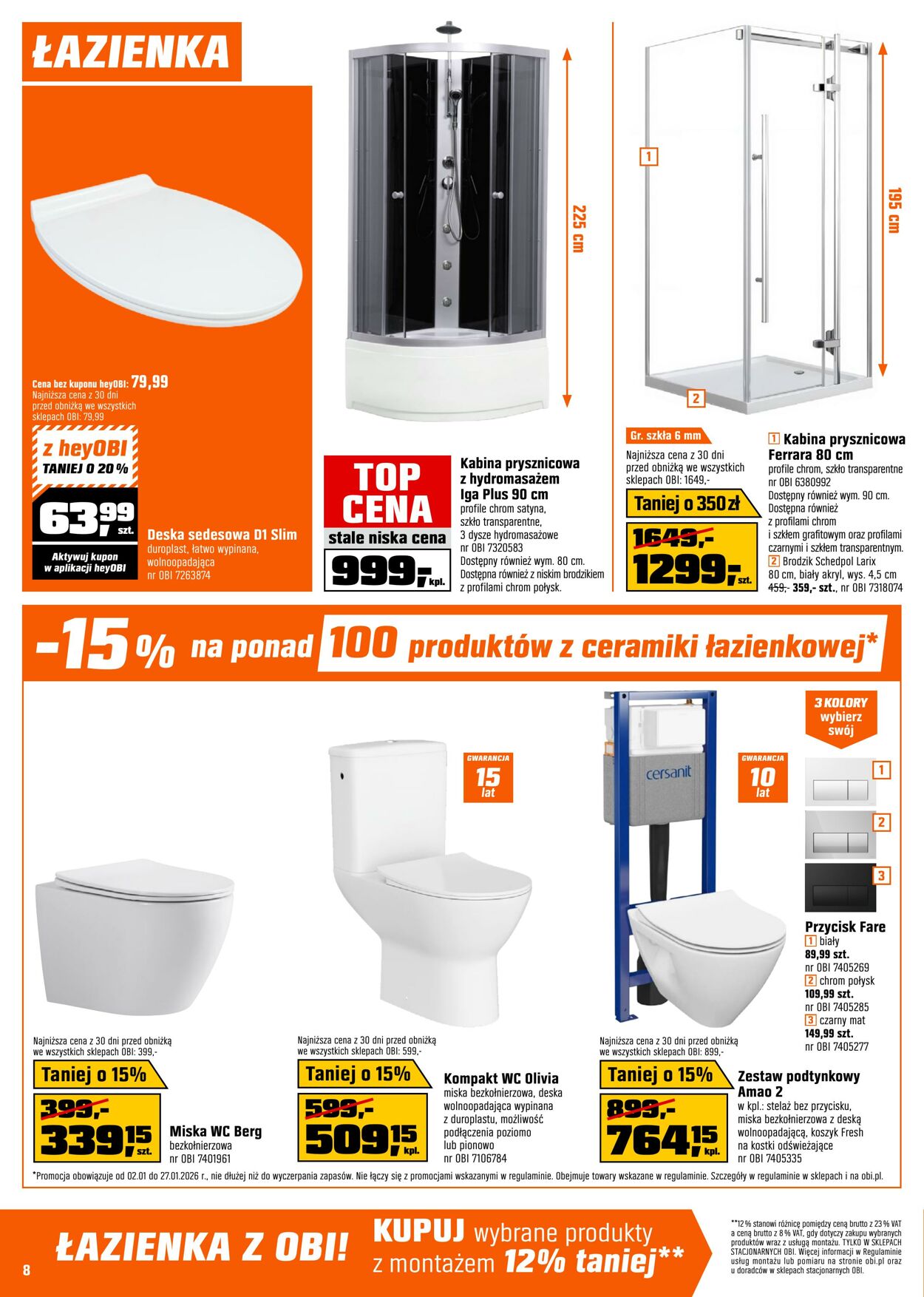 Gazetka OBI 02.01.2026 - 27.01.2026