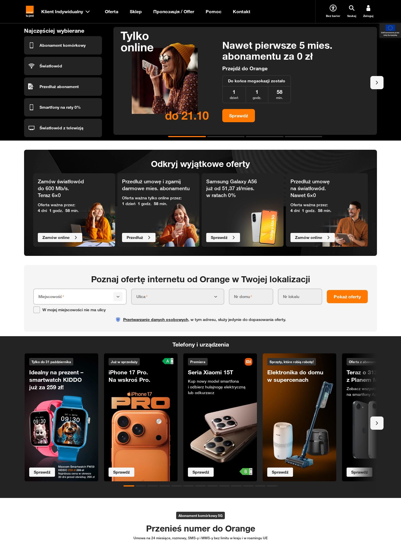 Gazetka Orange 20.10.2025 - 29.10.2025