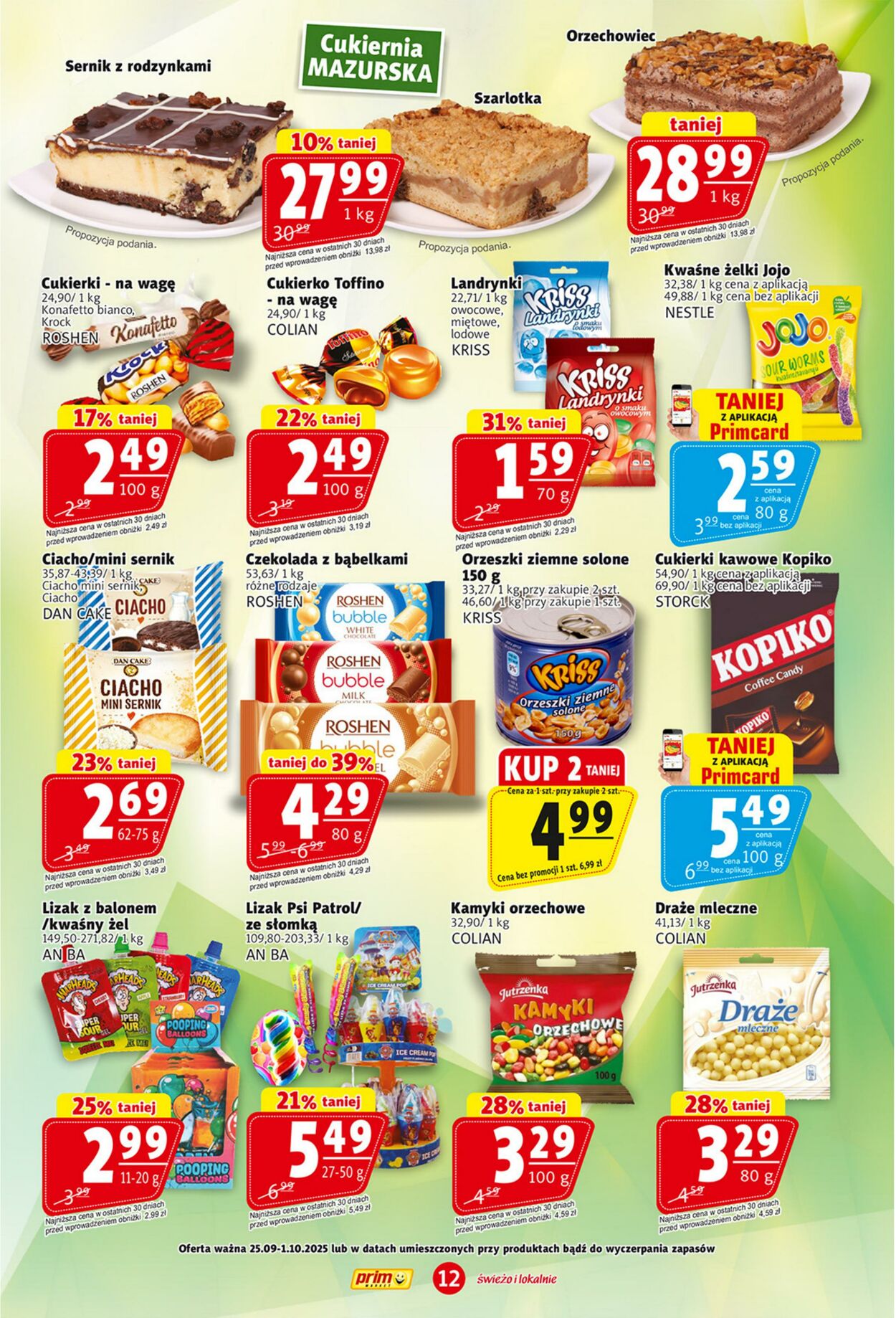 Gazetka Prim Market 25.09.2025 - 01.10.2025