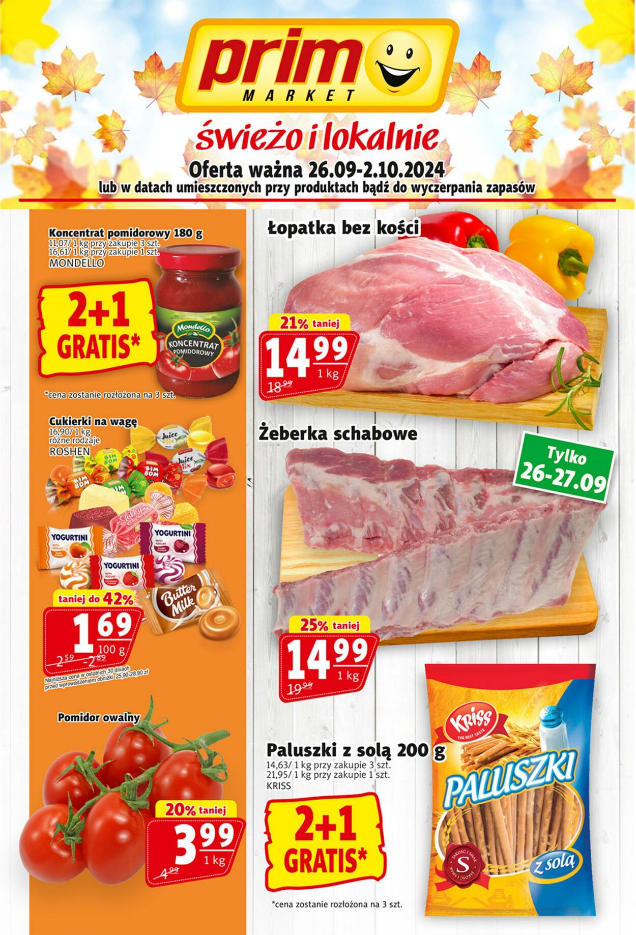 Gazetka Prim Market 26.09.2024 - 02.10.2024