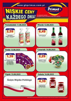 Gazetka Primus 11.08.2025 - 24.08.2025