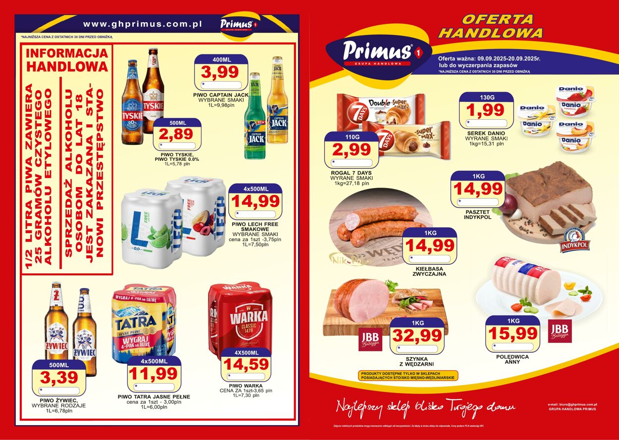Gazetka Primus 15.09.2025 - 28.09.2025